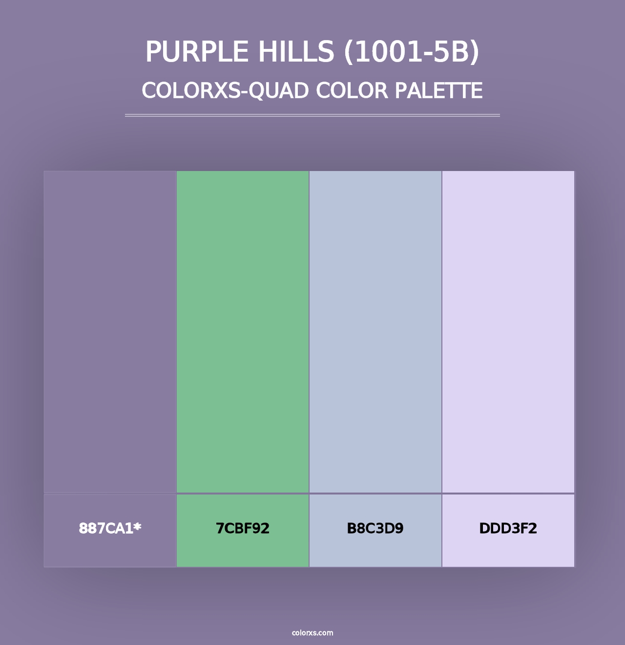 Purple Hills (1001-5B) - Colorxs Quad Palette