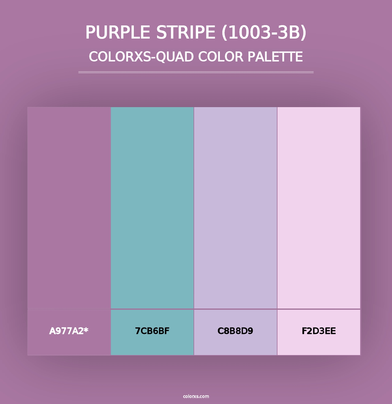 Purple Stripe (1003-3B) - Colorxs Quad Palette