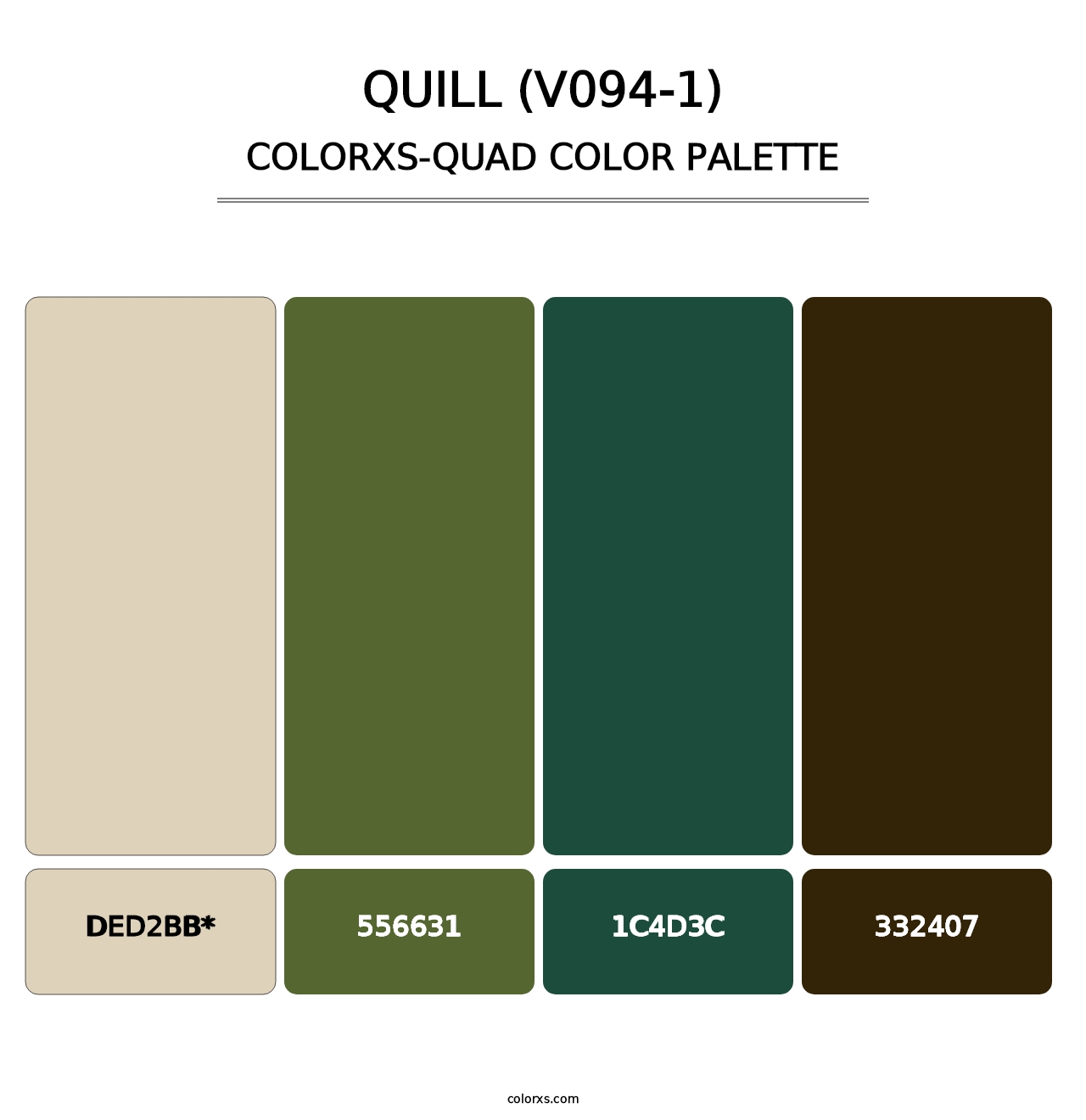 Quill (V094-1) - Colorxs Quad Palette