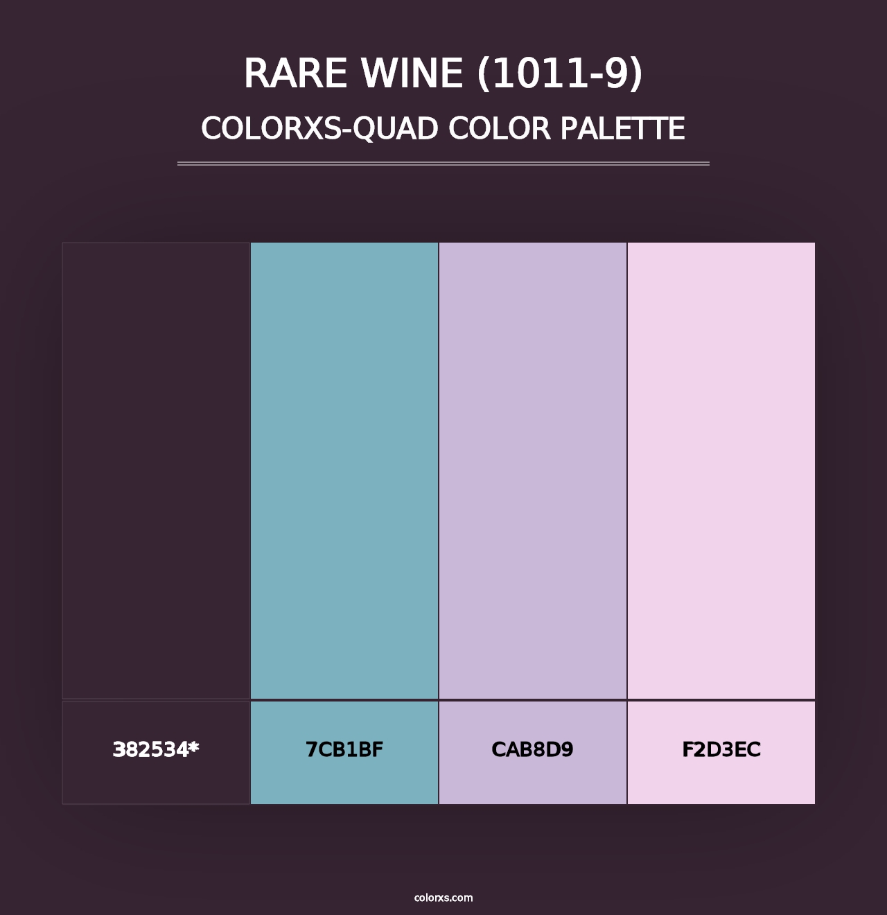 Rare Wine (1011-9) - Colorxs Quad Palette