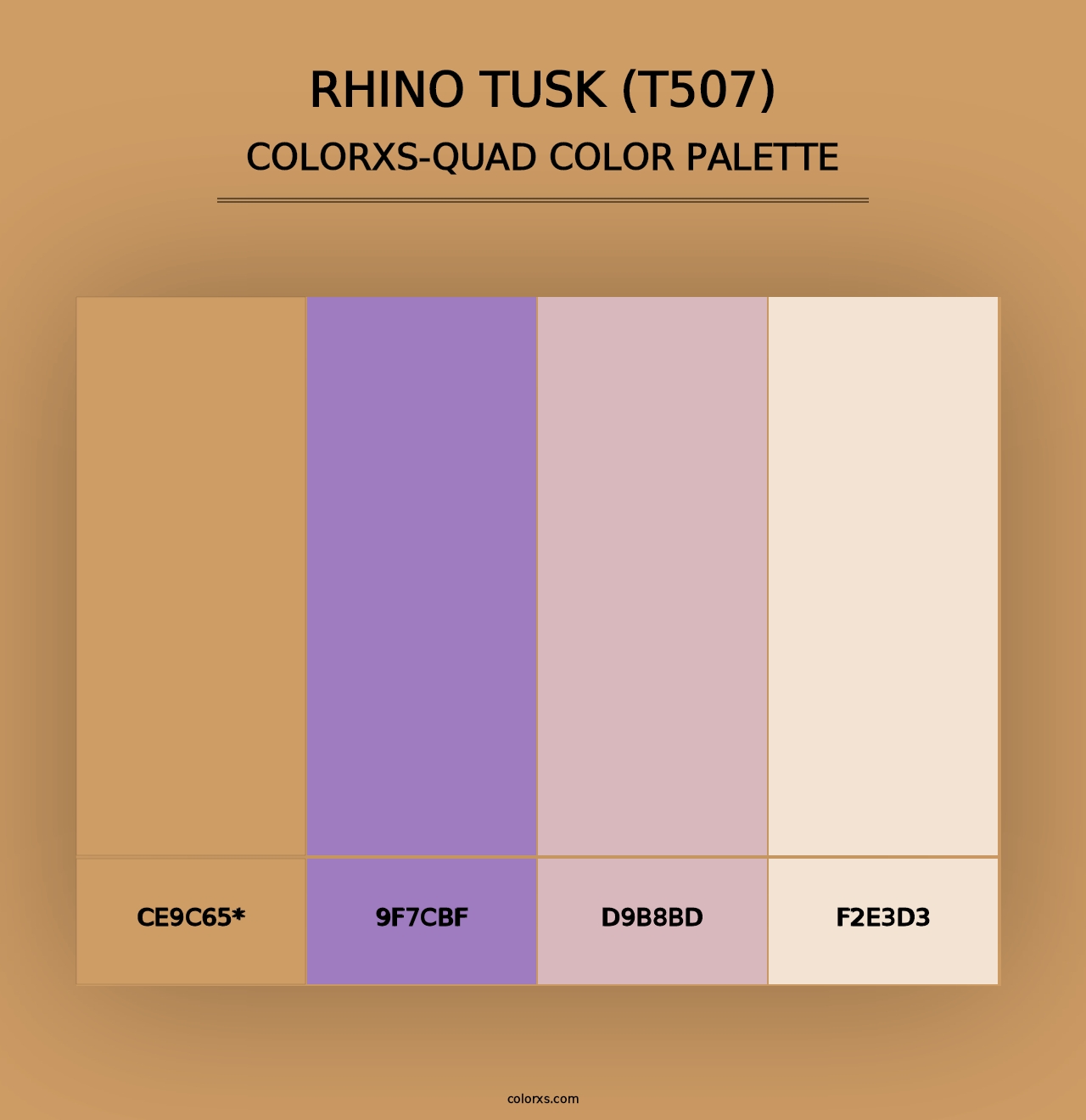 Rhino Tusk (T507) - Colorxs Quad Palette