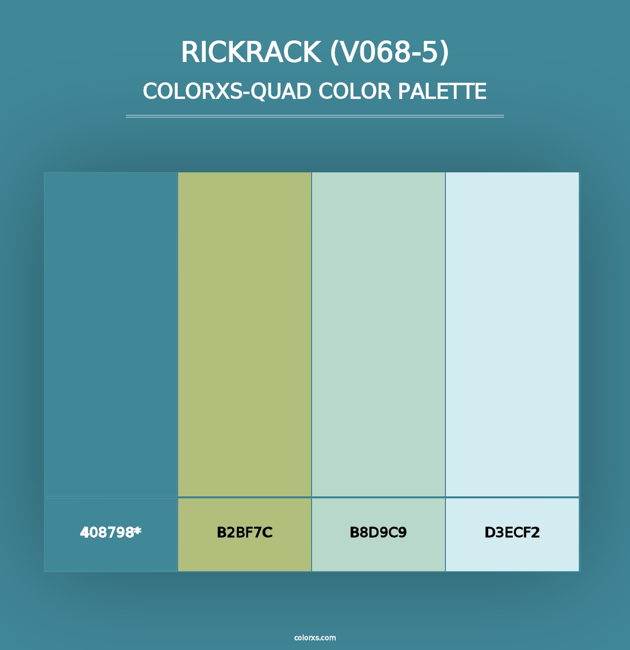 Rickrack (V068-5) - Colorxs Quad Palette