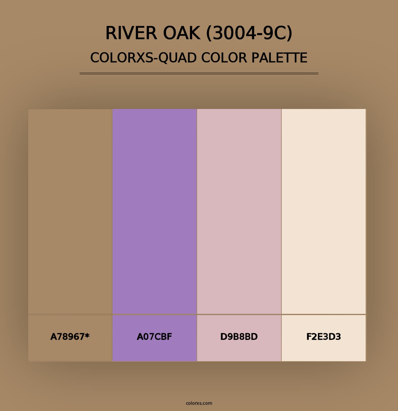 River Oak (3004-9C) - Colorxs Quad Palette