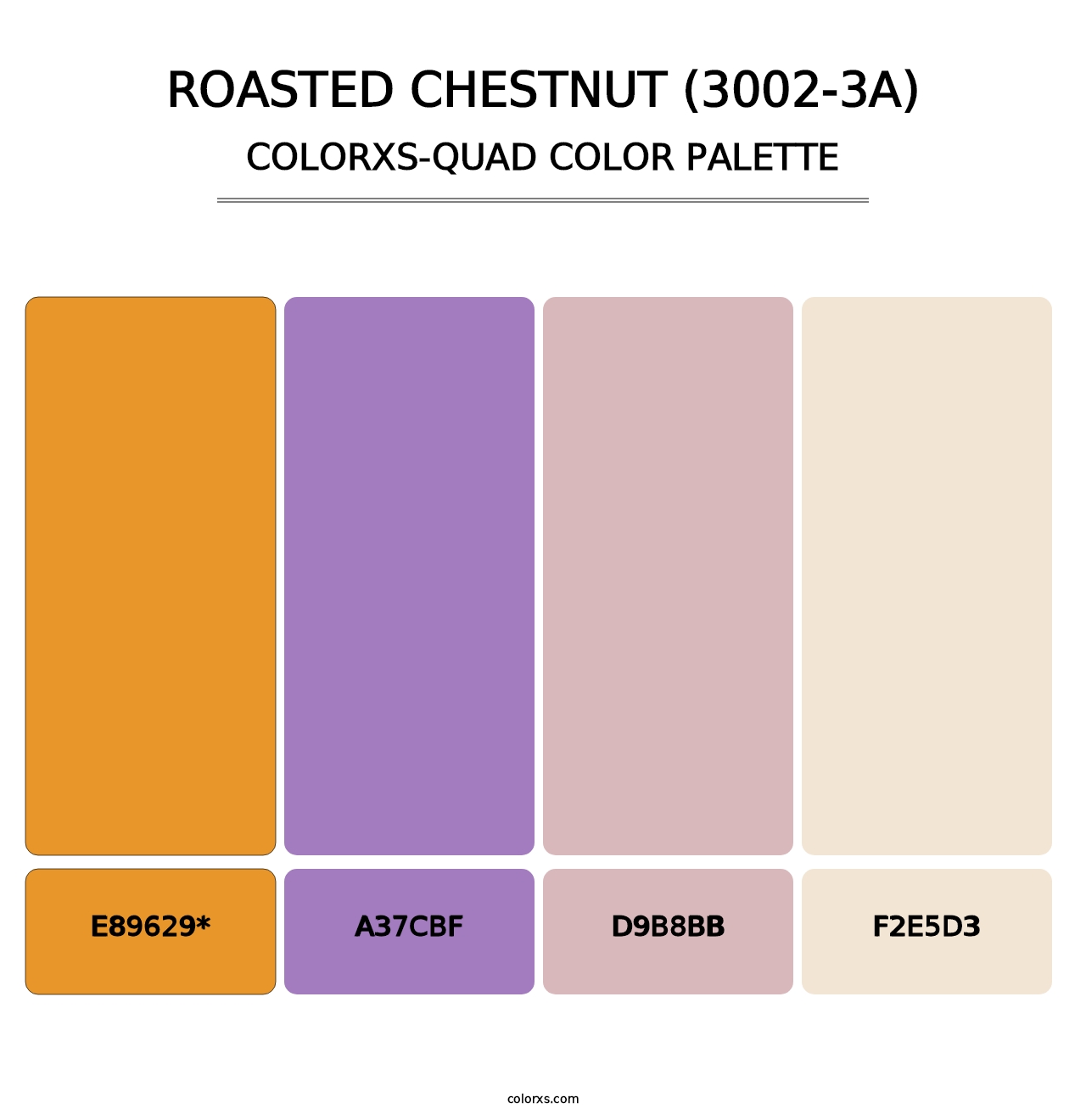 Roasted Chestnut (3002-3A) - Colorxs Quad Palette