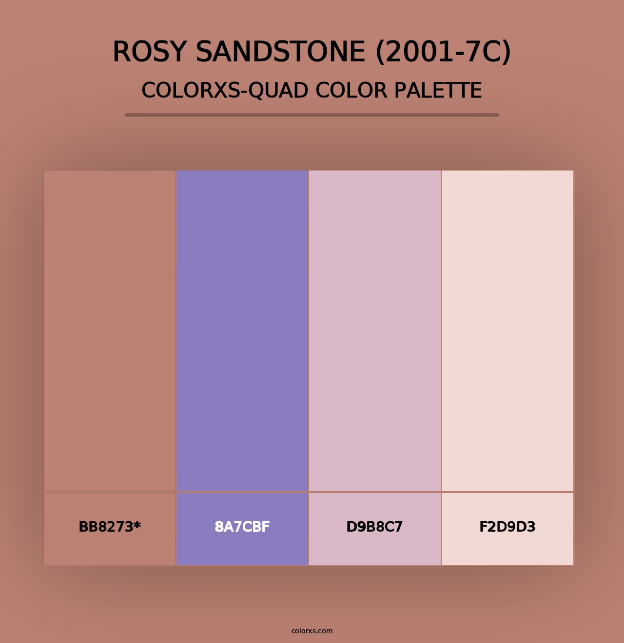 Rosy Sandstone (2001-7C) - Colorxs Quad Palette