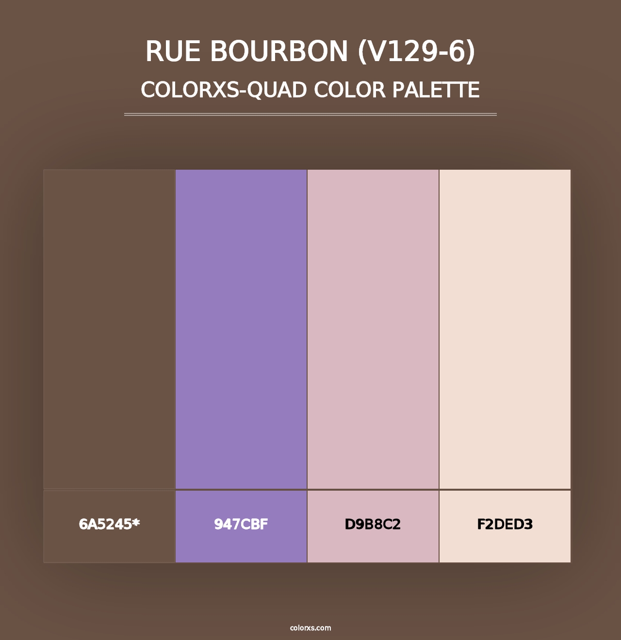 Rue Bourbon (V129-6) - Colorxs Quad Palette