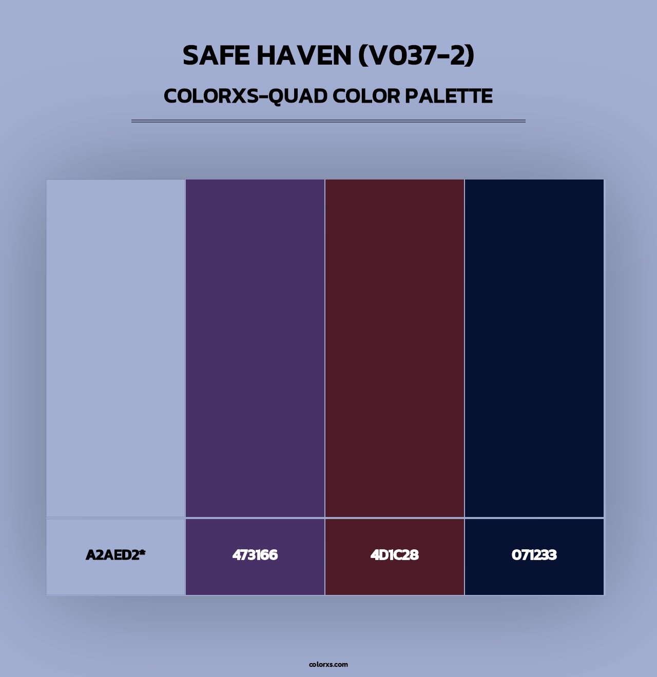 Safe Haven (V037-2) - Colorxs Quad Palette