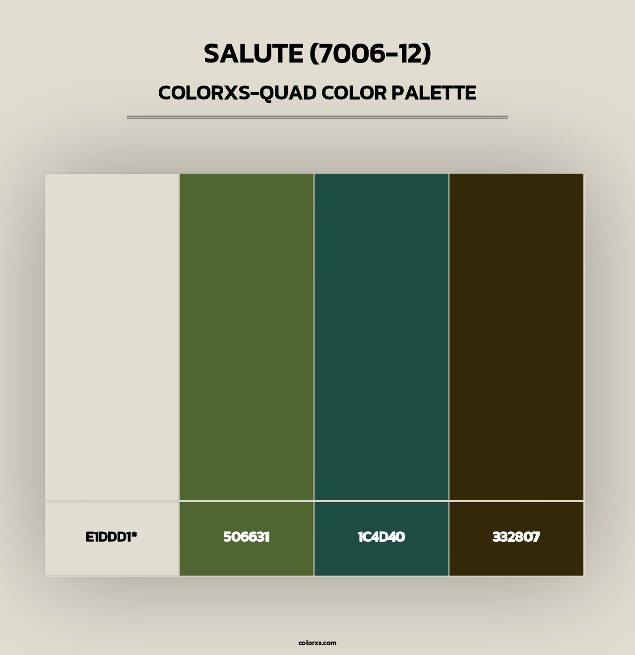 Salute (7006-12) - Colorxs Quad Palette