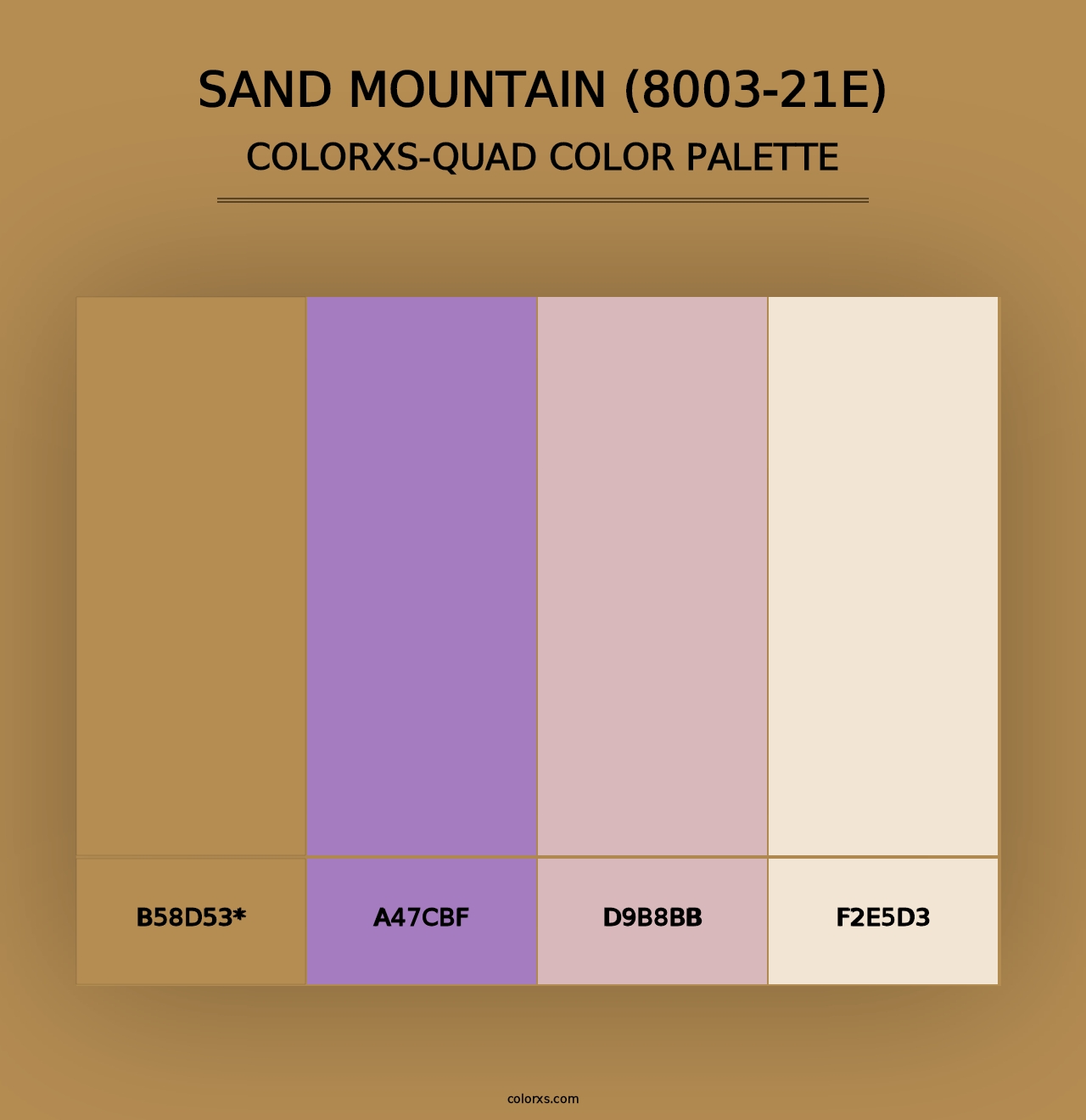 Sand Mountain (8003-21E) - Colorxs Quad Palette