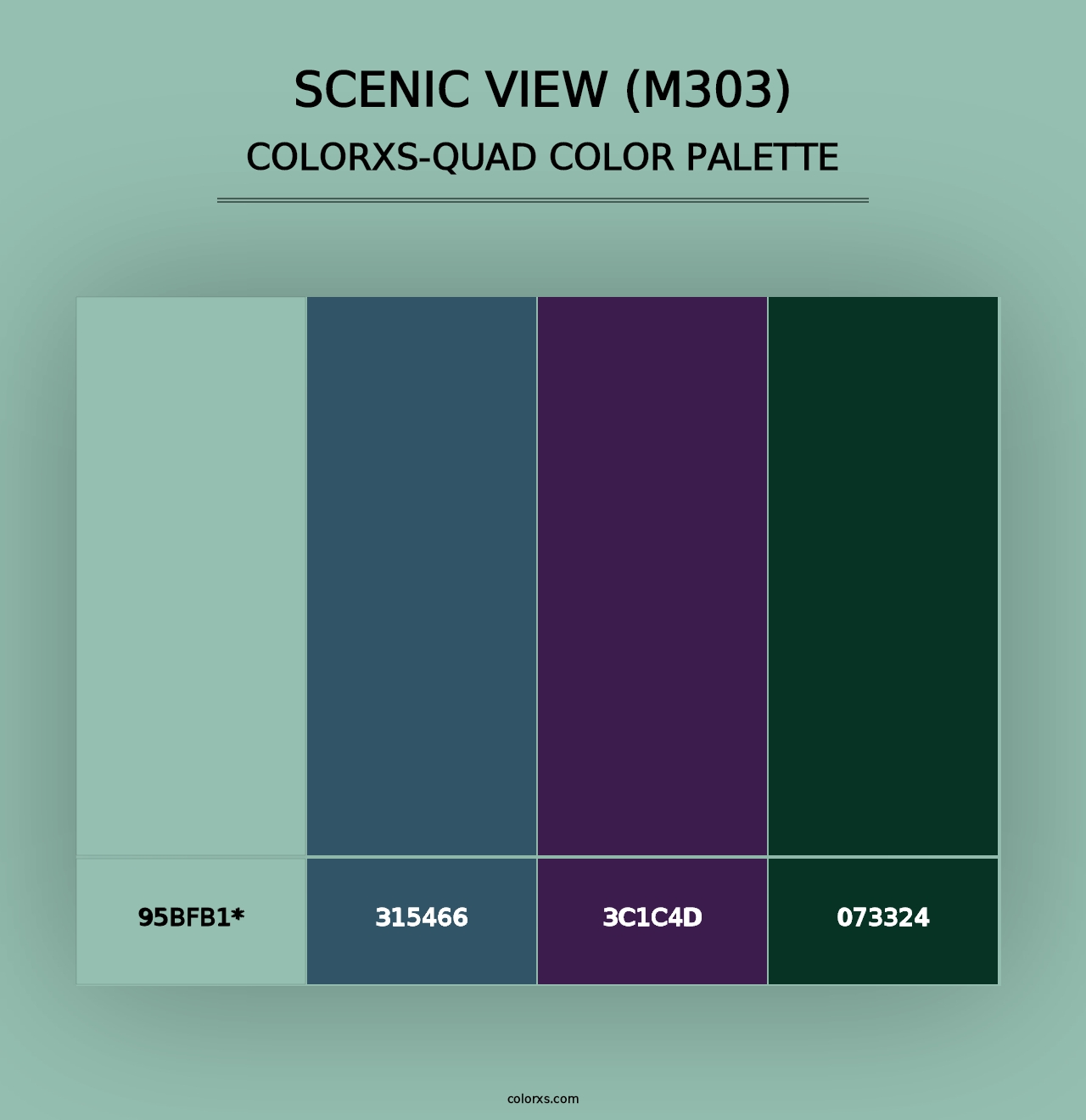 Scenic View (M303) - Colorxs Quad Palette