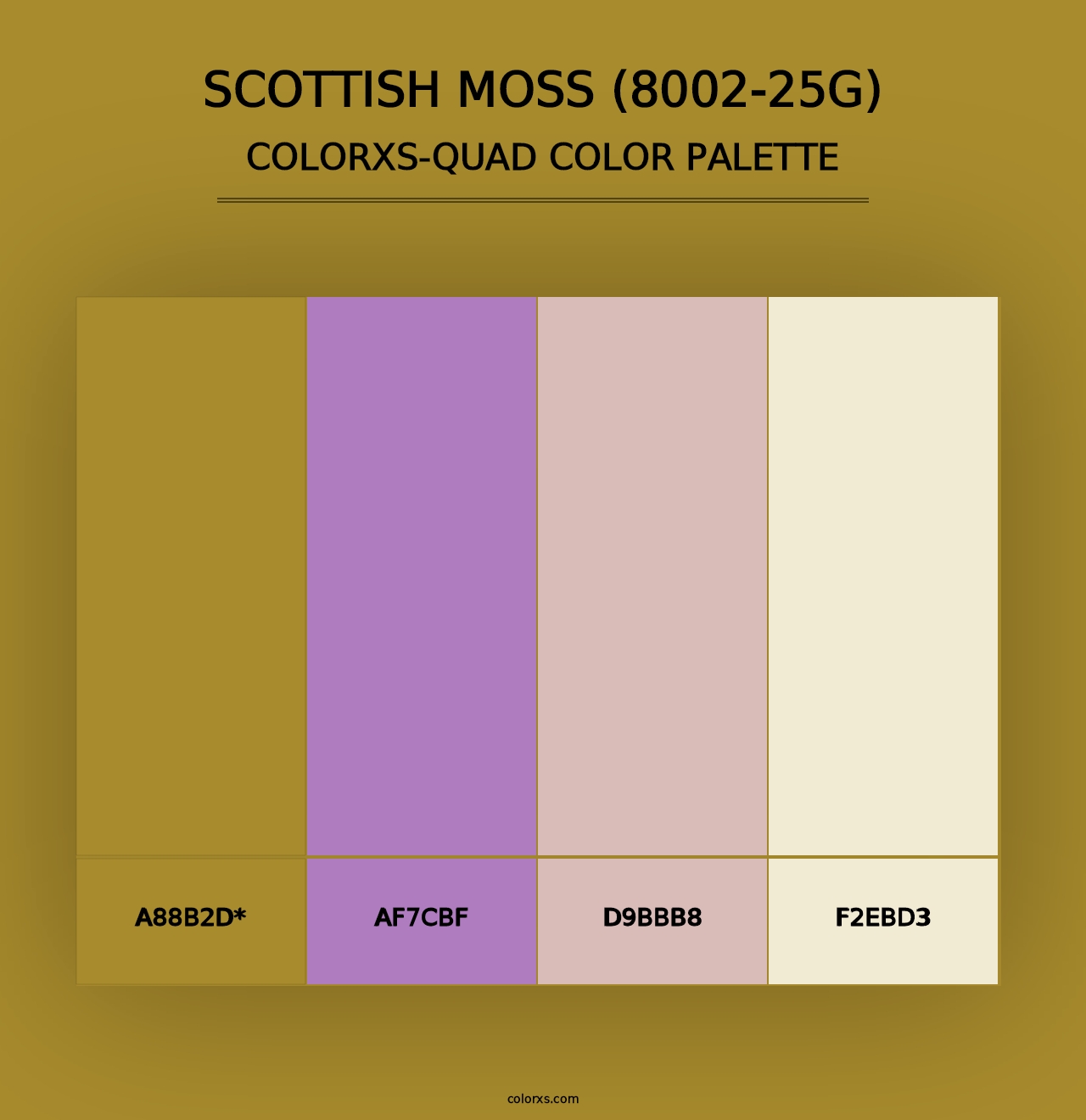 Scottish Moss (8002-25G) - Colorxs Quad Palette