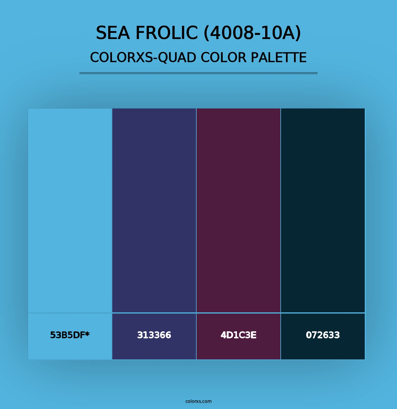 Sea Frolic (4008-10A) - Colorxs Quad Palette