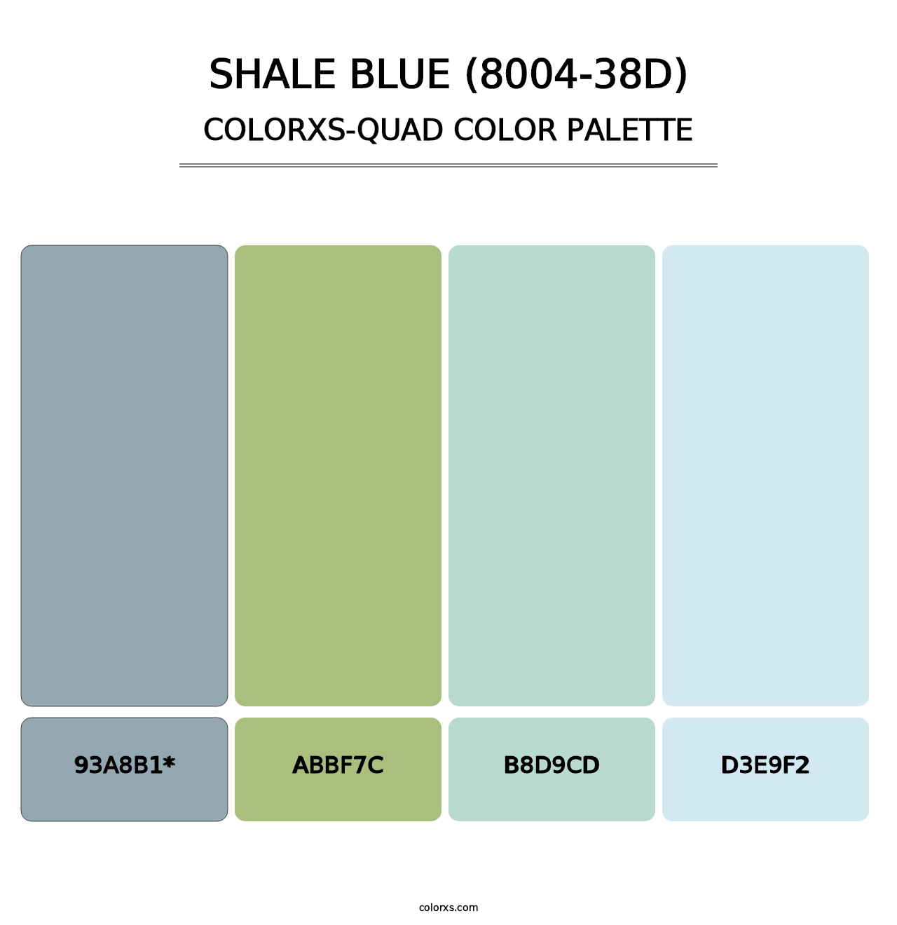 Shale Blue (8004-38D) - Colorxs Quad Palette