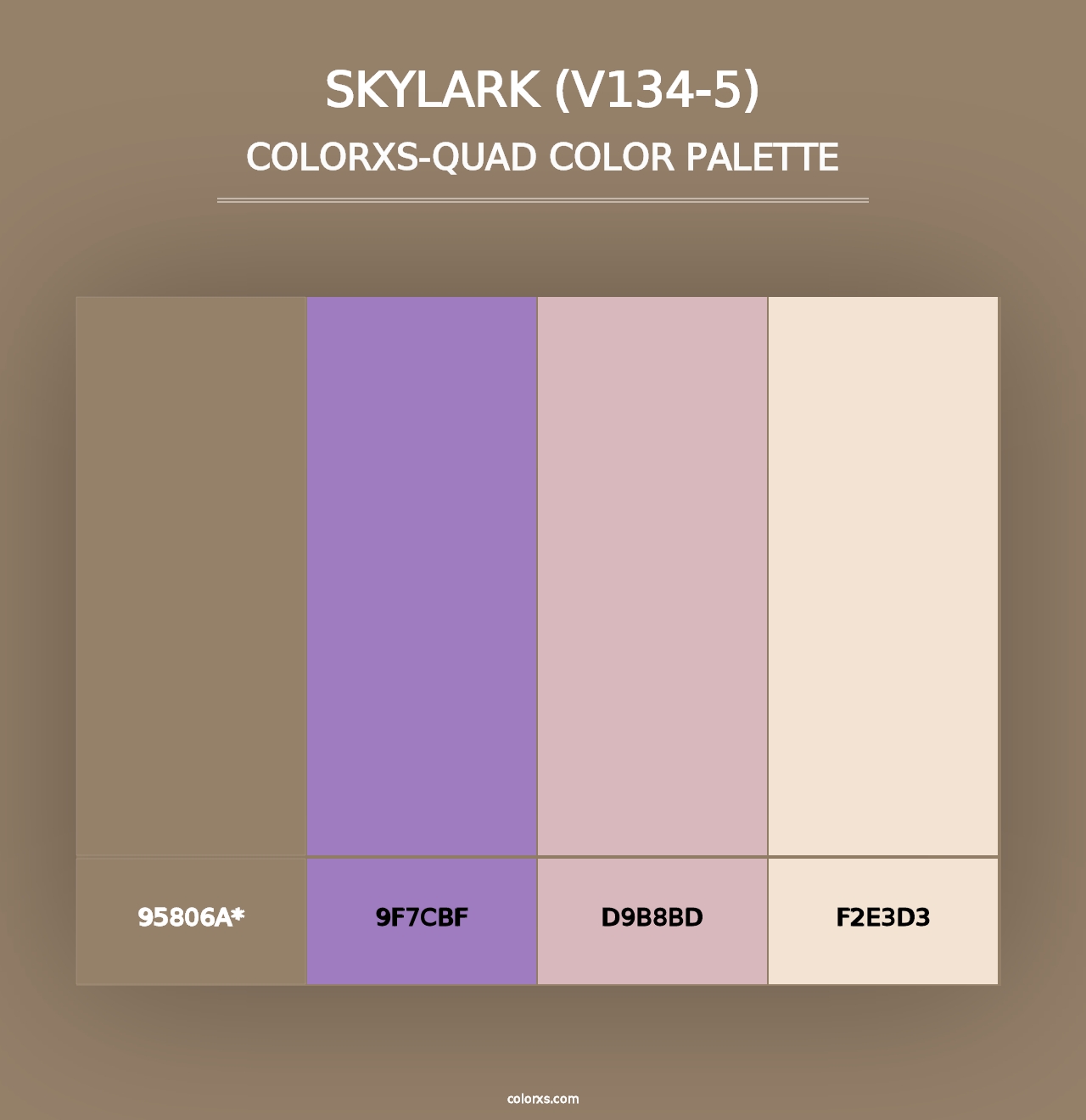 Skylark (V134-5) - Colorxs Quad Palette