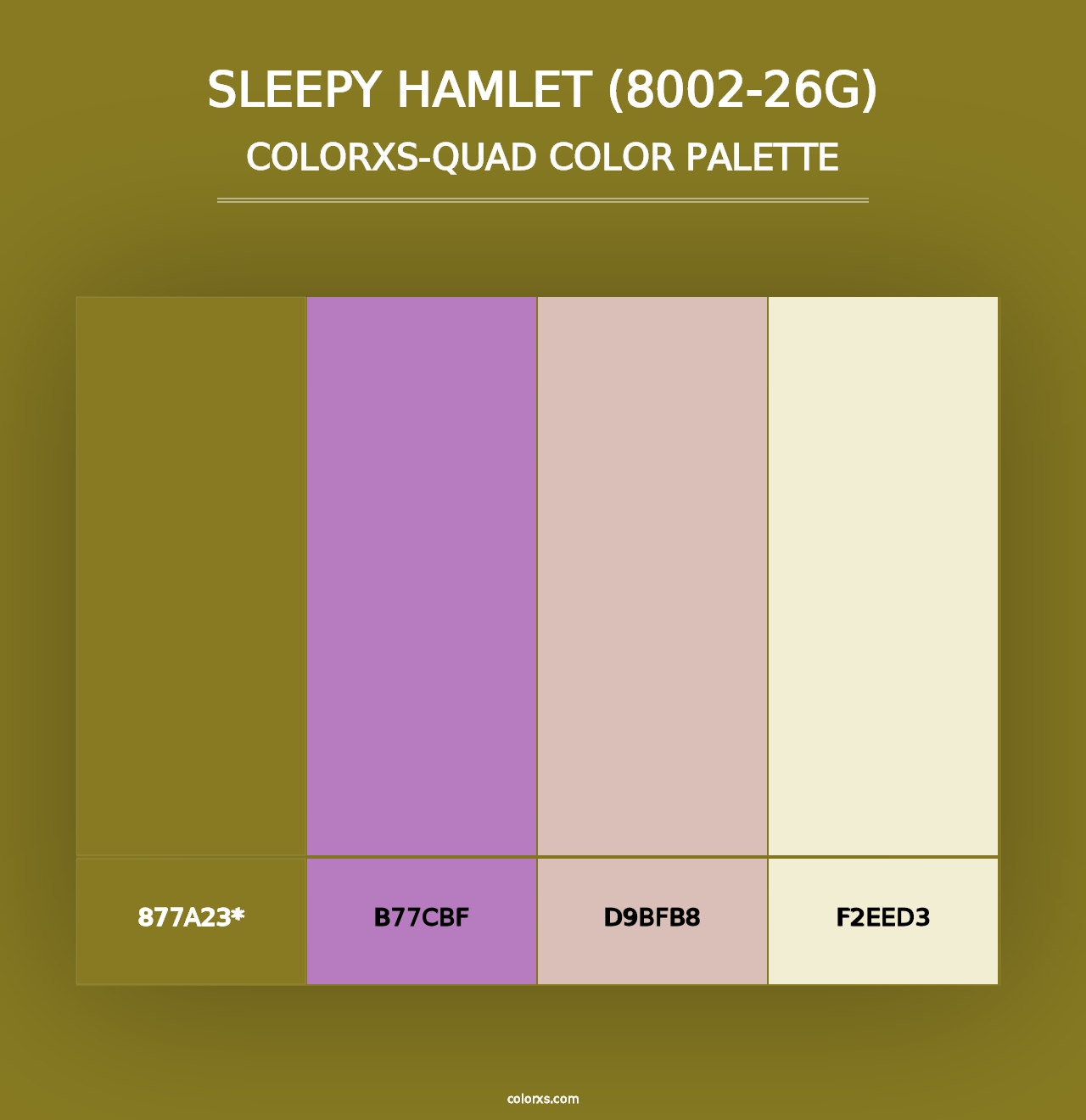 Sleepy Hamlet (8002-26G) - Colorxs Quad Palette