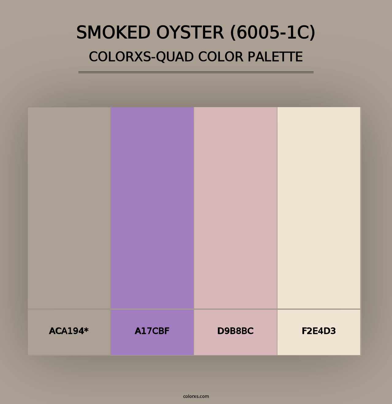 Smoked Oyster (6005-1C) - Colorxs Quad Palette