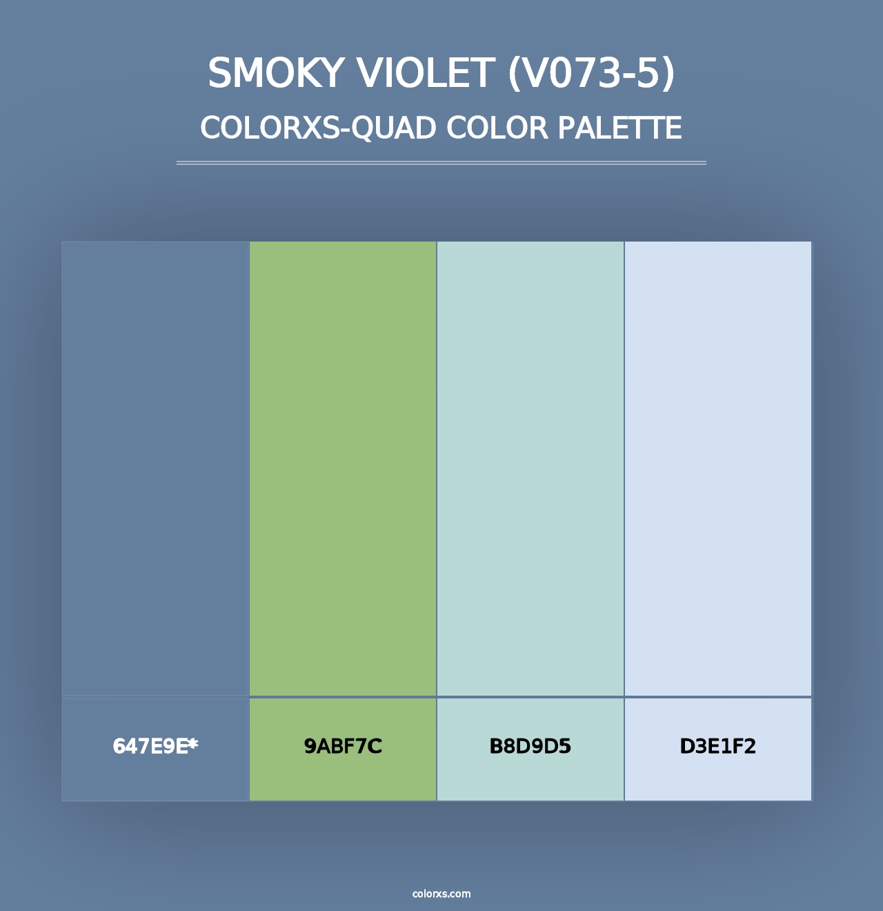 Smoky Violet (V073-5) - Colorxs Quad Palette