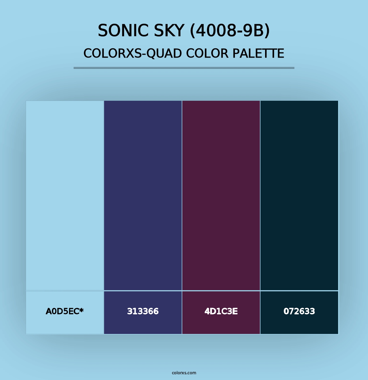 Sonic Sky (4008-9B) - Colorxs Quad Palette