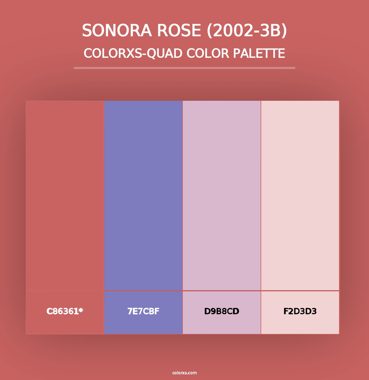 Sonora Rose (2002-3B) - Colorxs Quad Palette