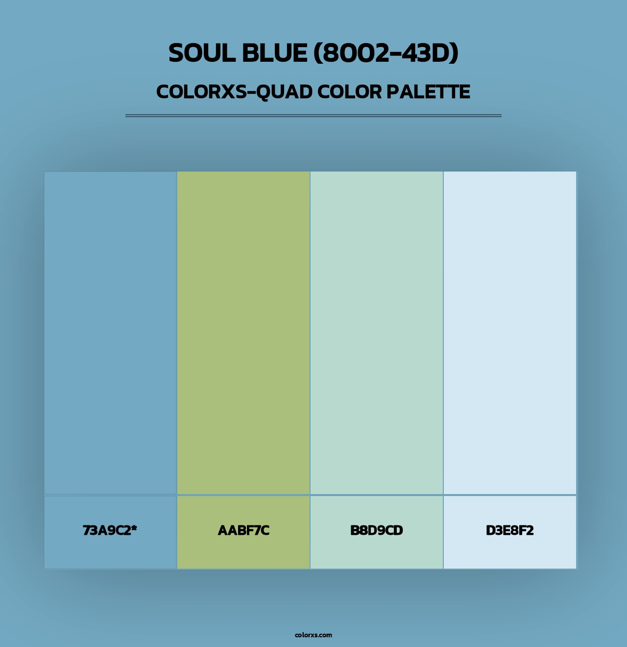 Soul Blue (8002-43D) - Colorxs Quad Palette