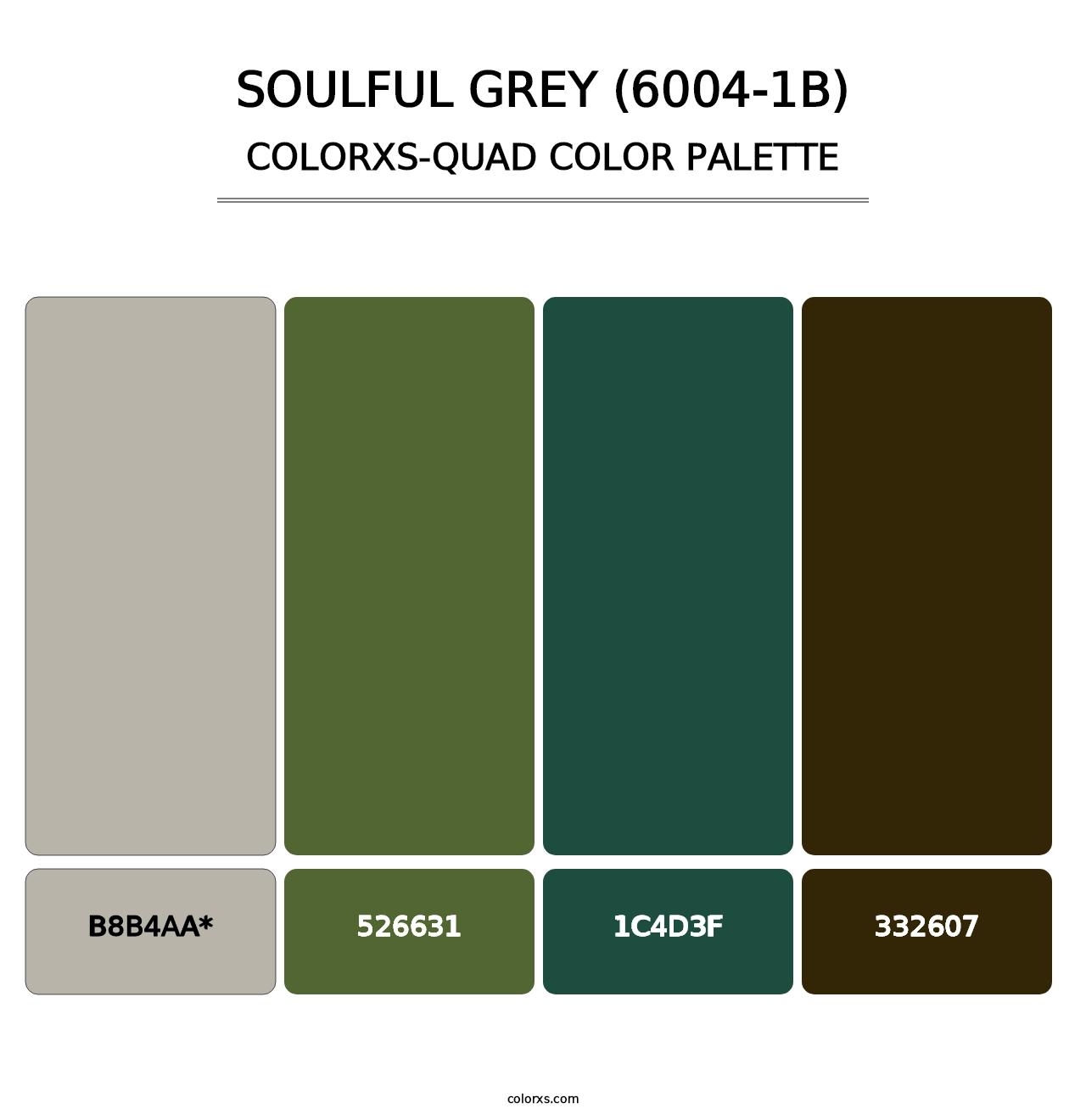 Soulful Grey (6004-1B) - Colorxs Quad Palette