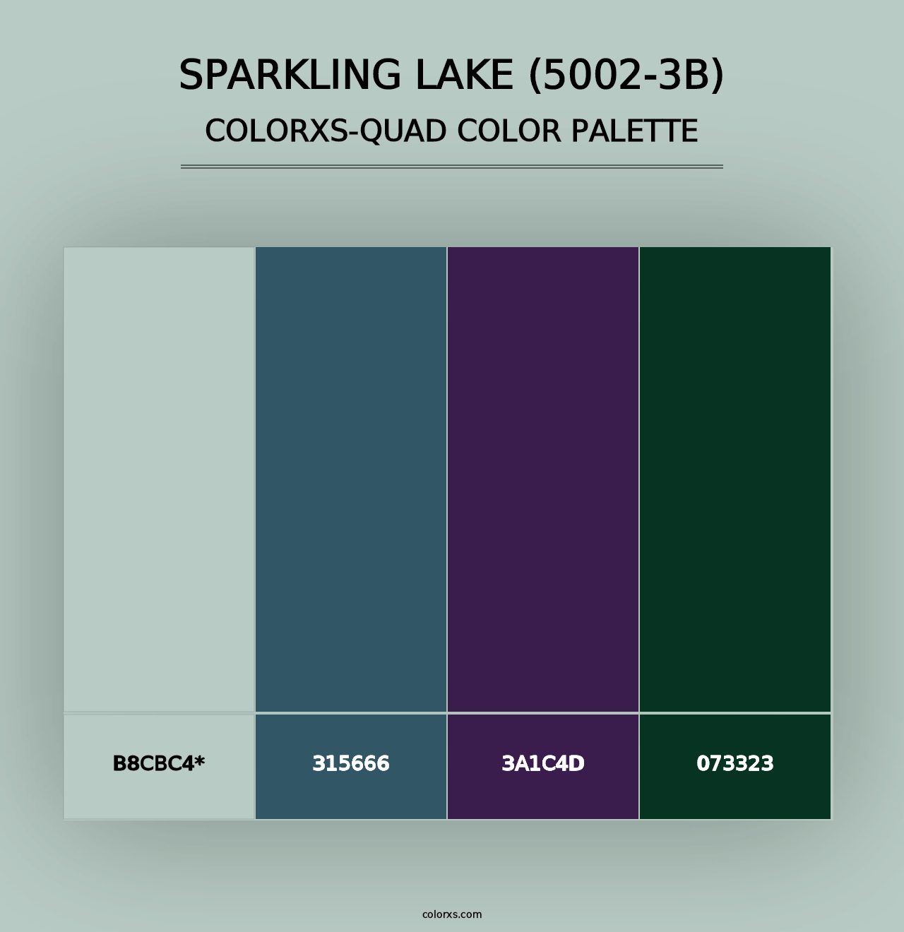 Sparkling Lake (5002-3B) - Colorxs Quad Palette