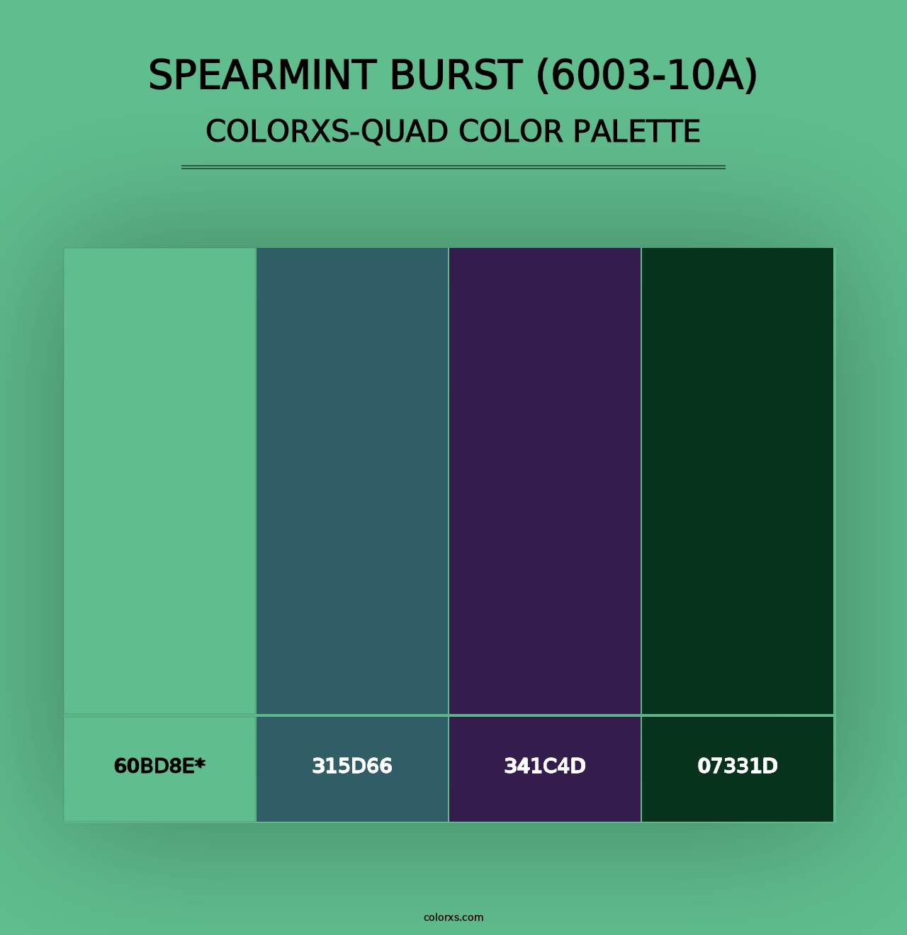 Spearmint Burst (6003-10A) - Colorxs Quad Palette