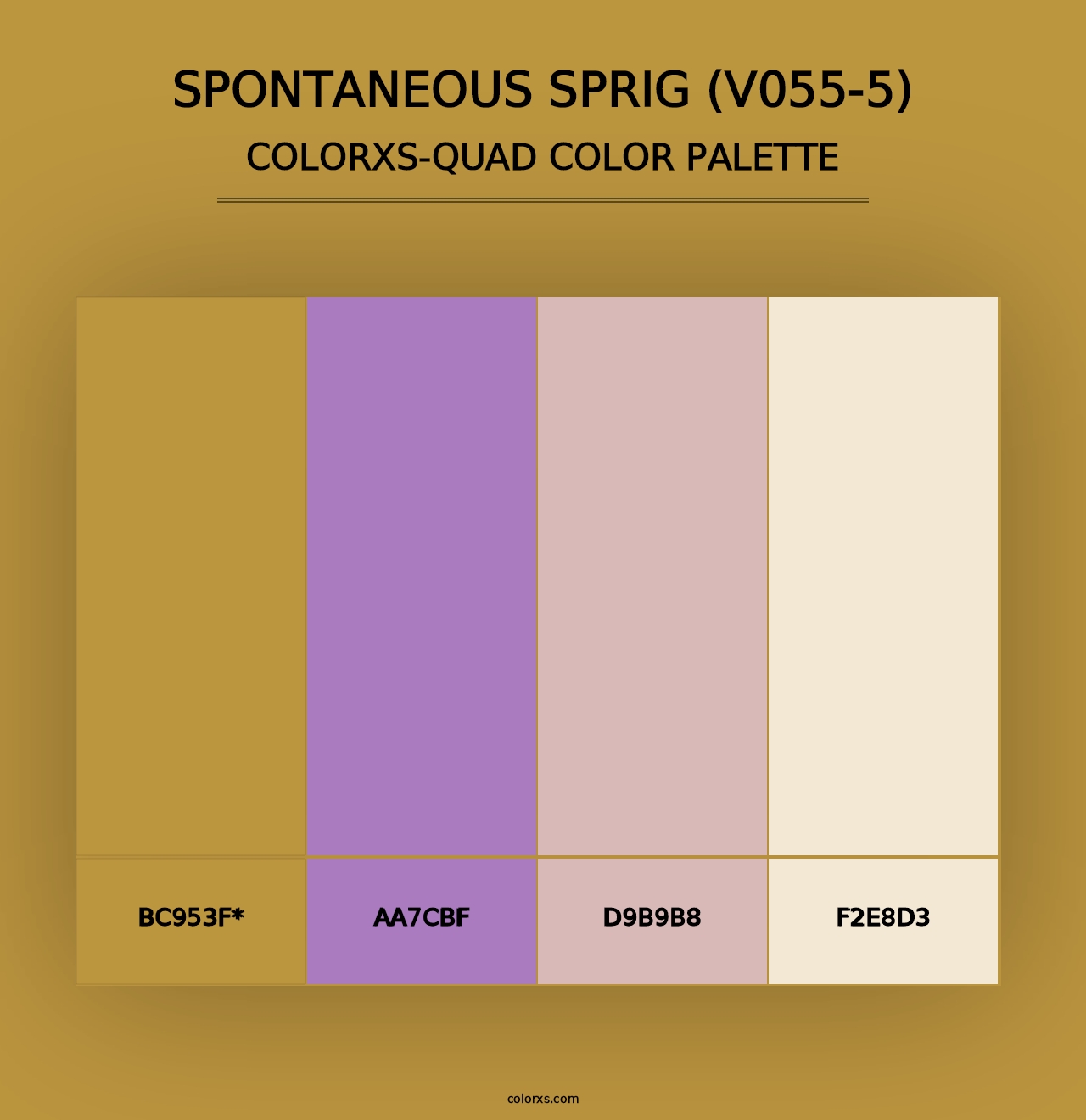 Spontaneous Sprig (V055-5) - Colorxs Quad Palette