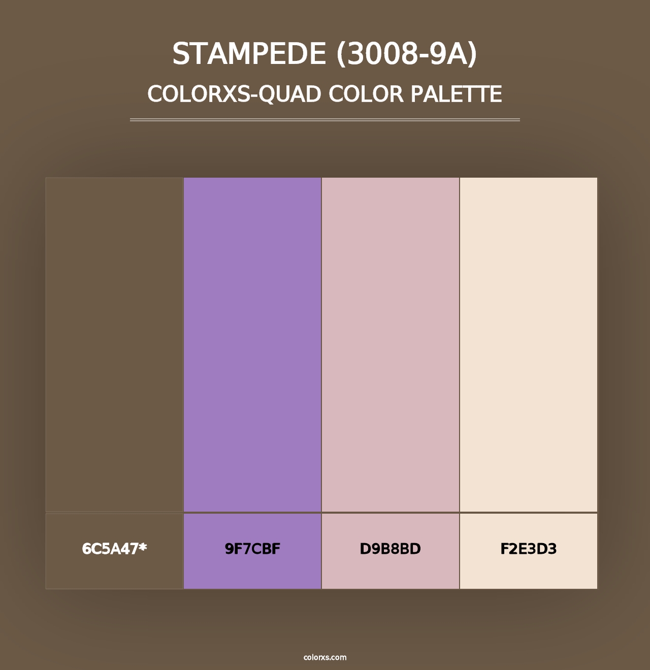 Stampede (3008-9A) - Colorxs Quad Palette