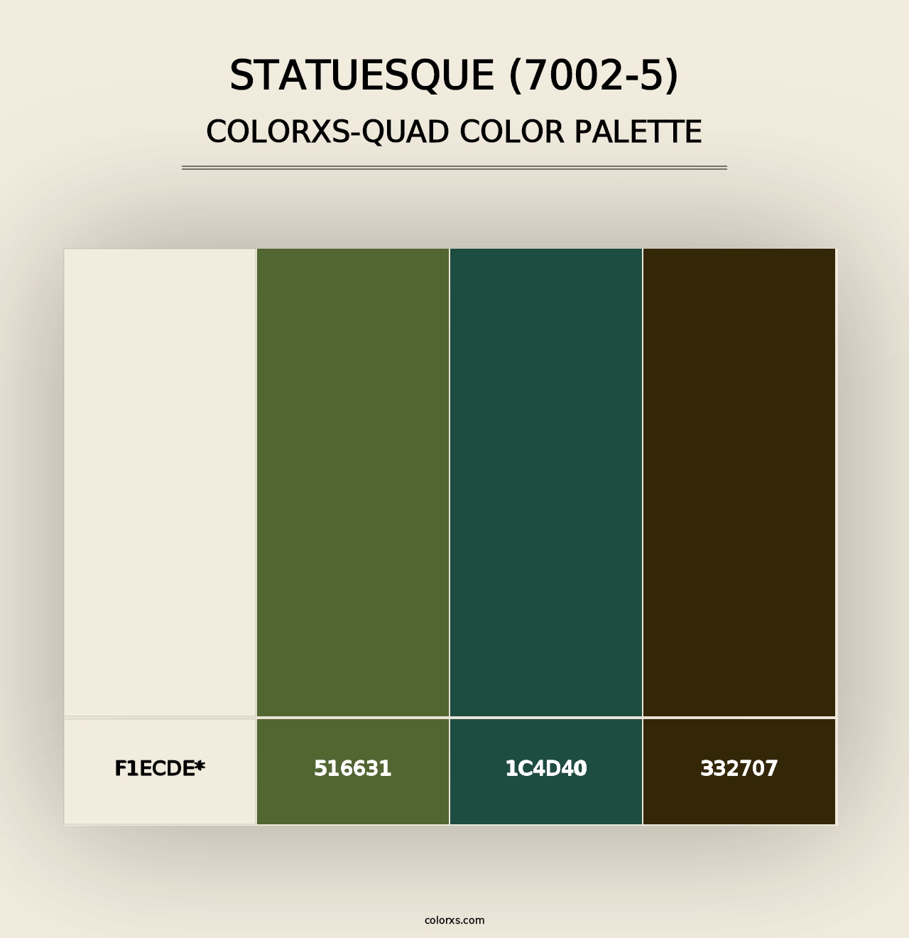 Statuesque (7002-5) - Colorxs Quad Palette