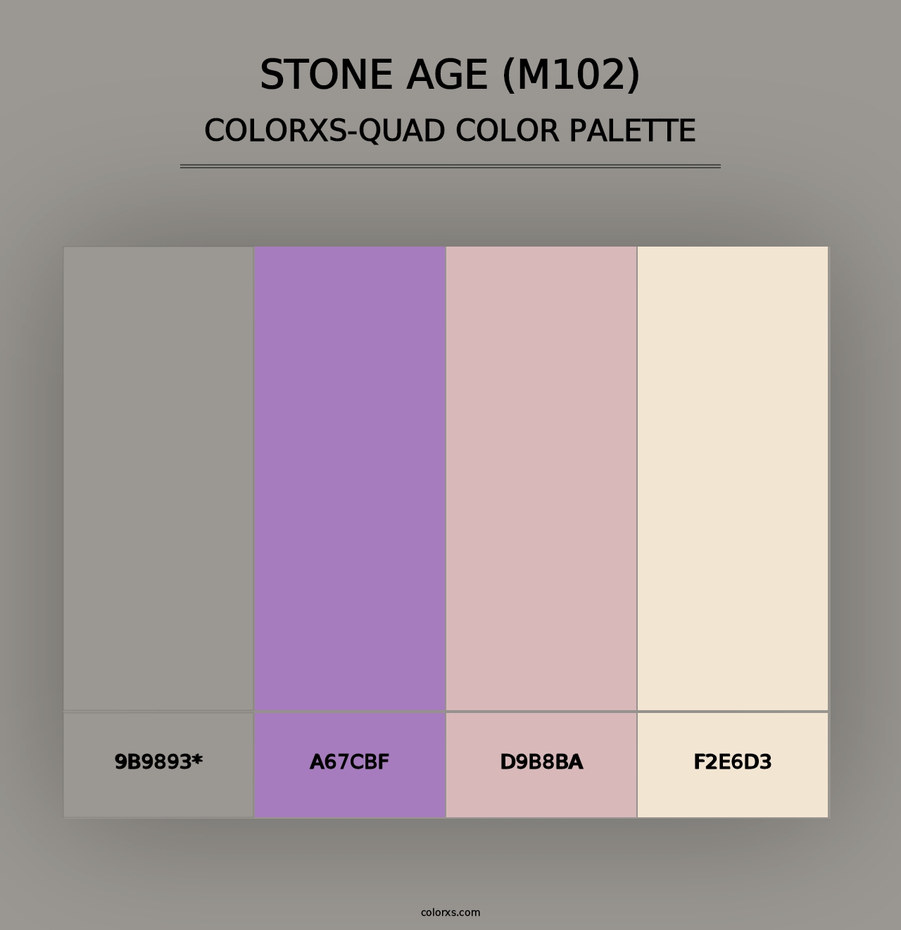 Stone Age (M102) - Colorxs Quad Palette