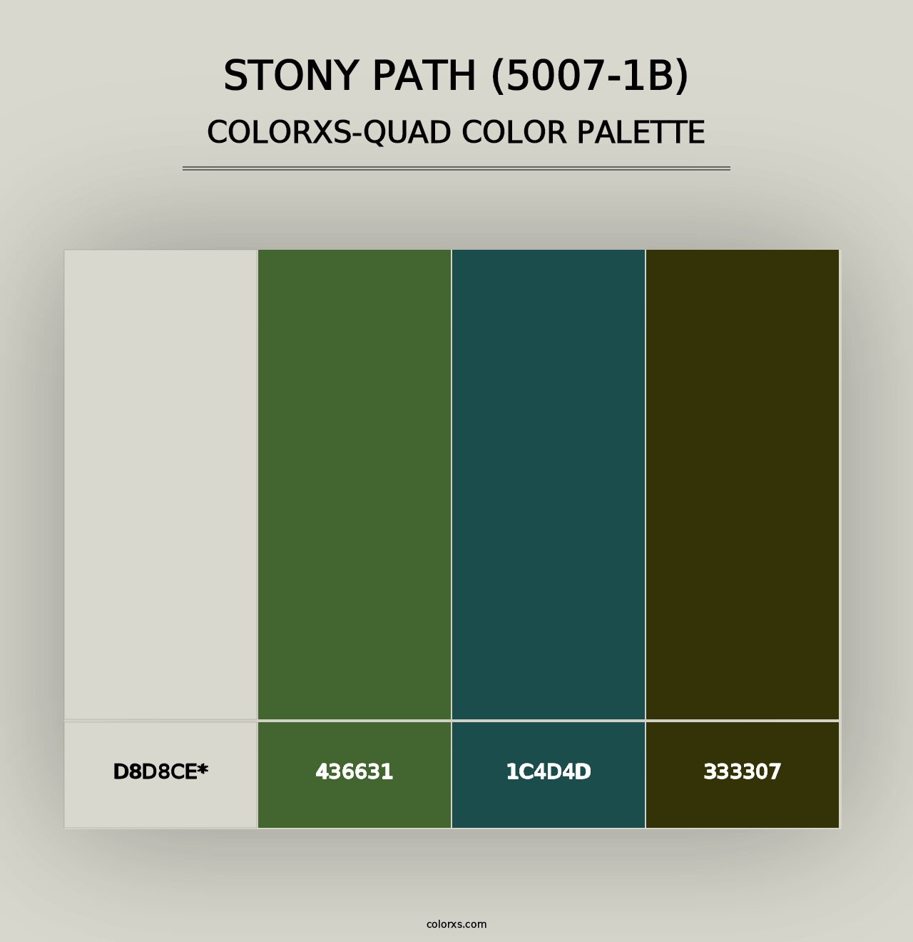 Stony Path (5007-1B) - Colorxs Quad Palette