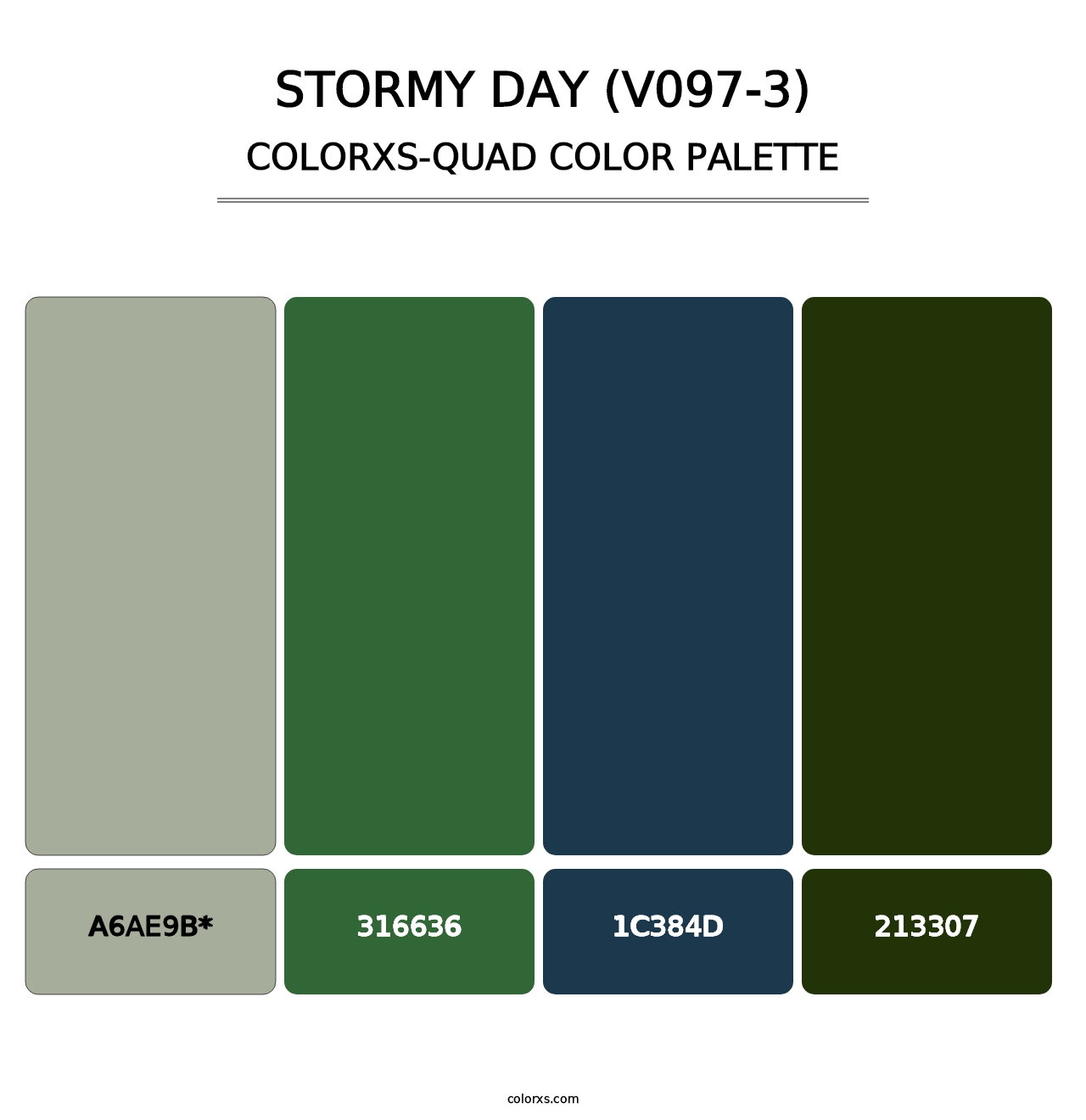 Stormy Day (V097-3) - Colorxs Quad Palette