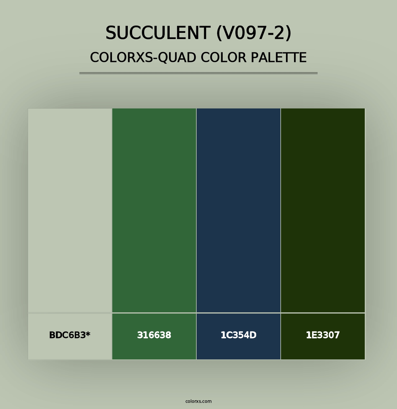 Succulent (V097-2) - Colorxs Quad Palette