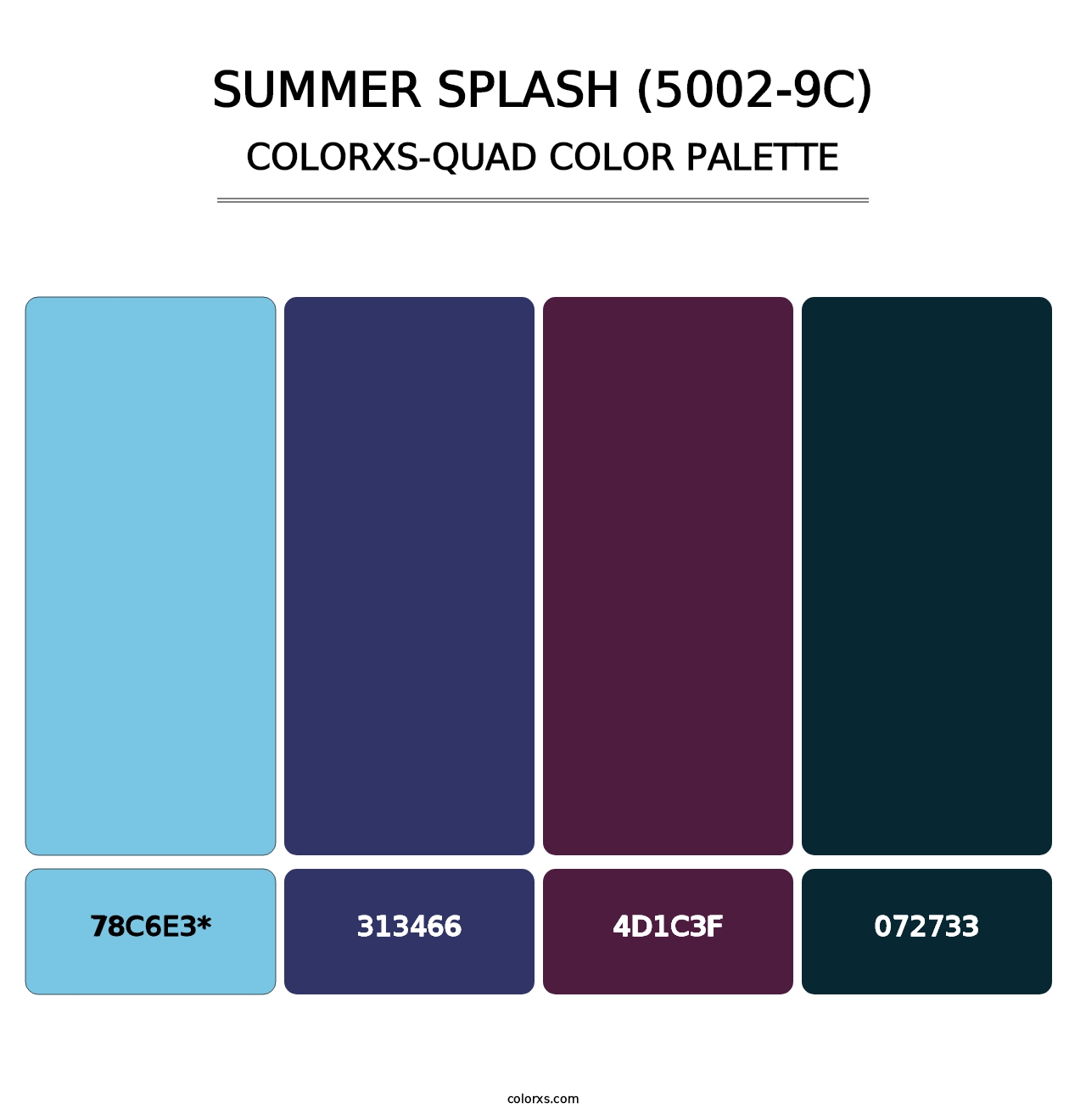 Summer Splash (5002-9C) - Colorxs Quad Palette