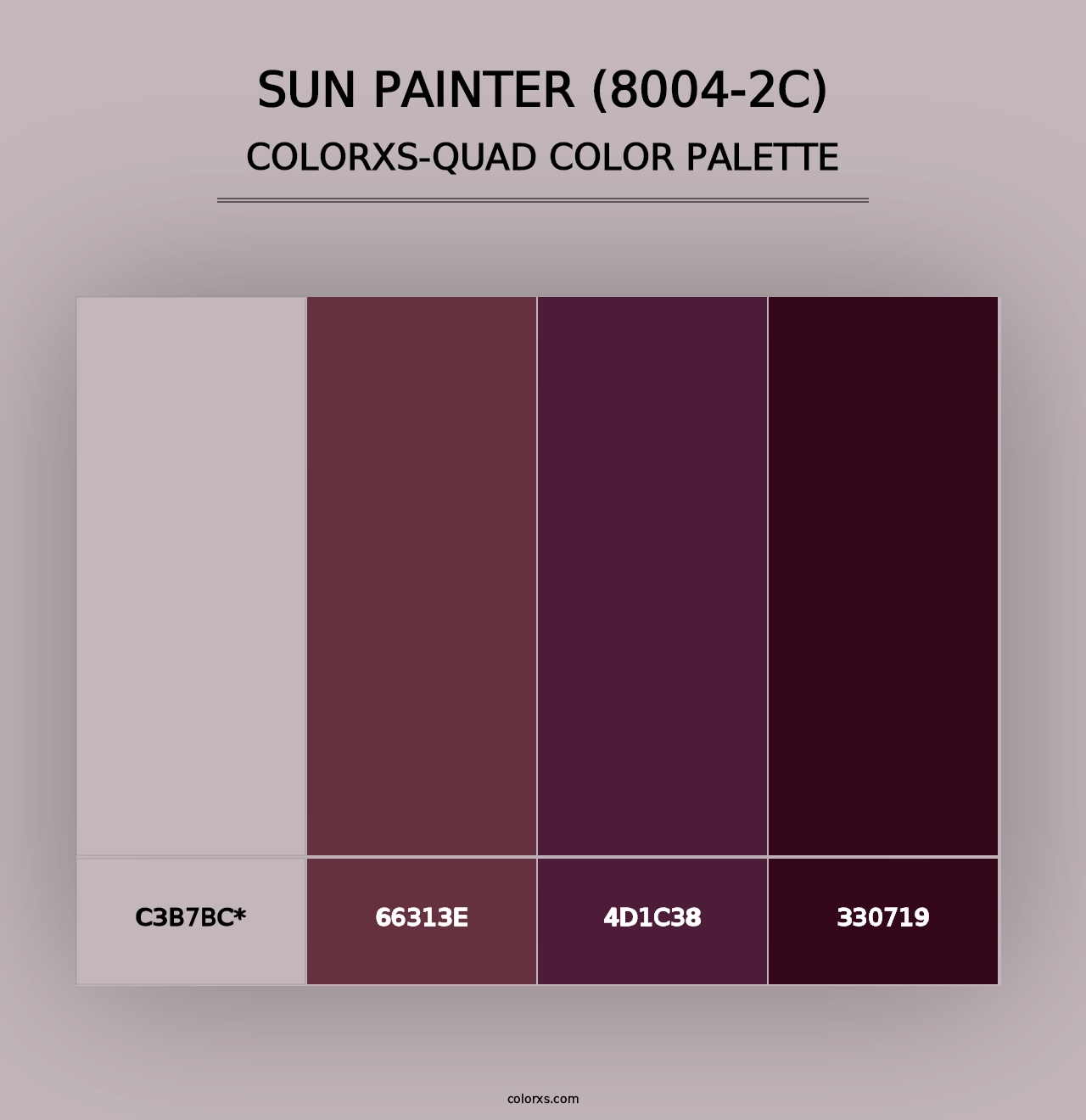 Sun Painter (8004-2C) - Colorxs Quad Palette