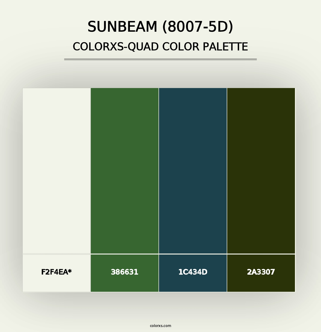 Sunbeam (8007-5D) - Colorxs Quad Palette