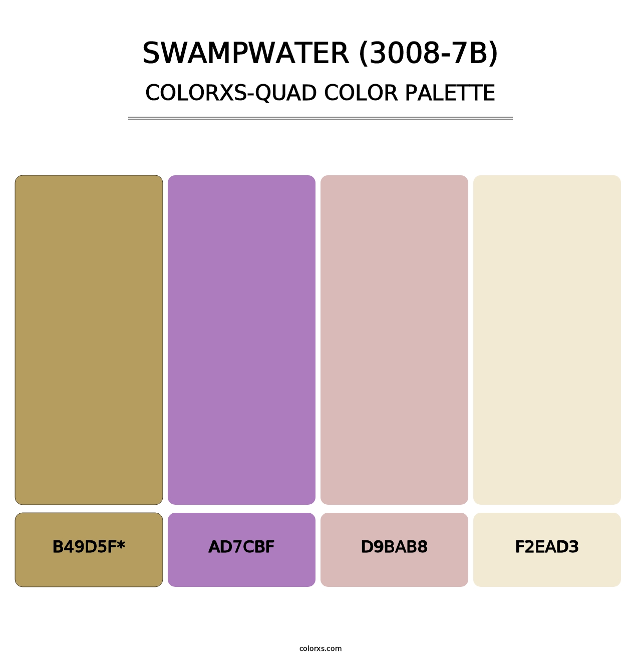 Swampwater (3008-7B) - Colorxs Quad Palette