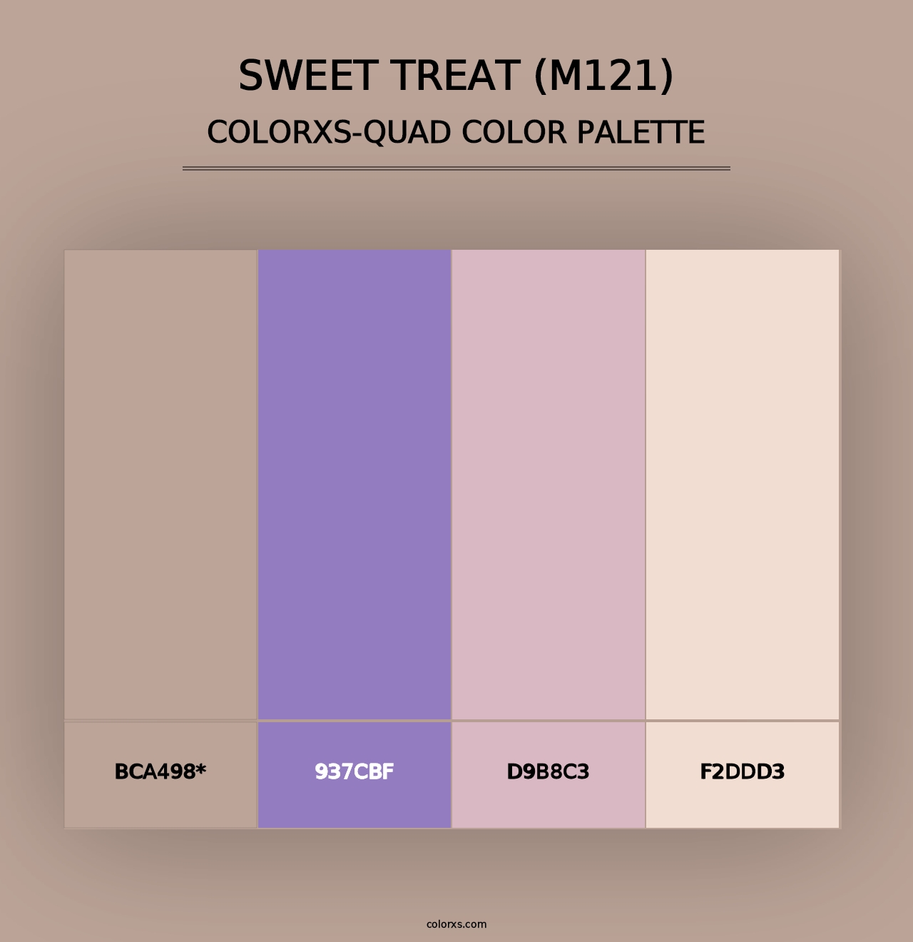 Sweet Treat (M121) - Colorxs Quad Palette