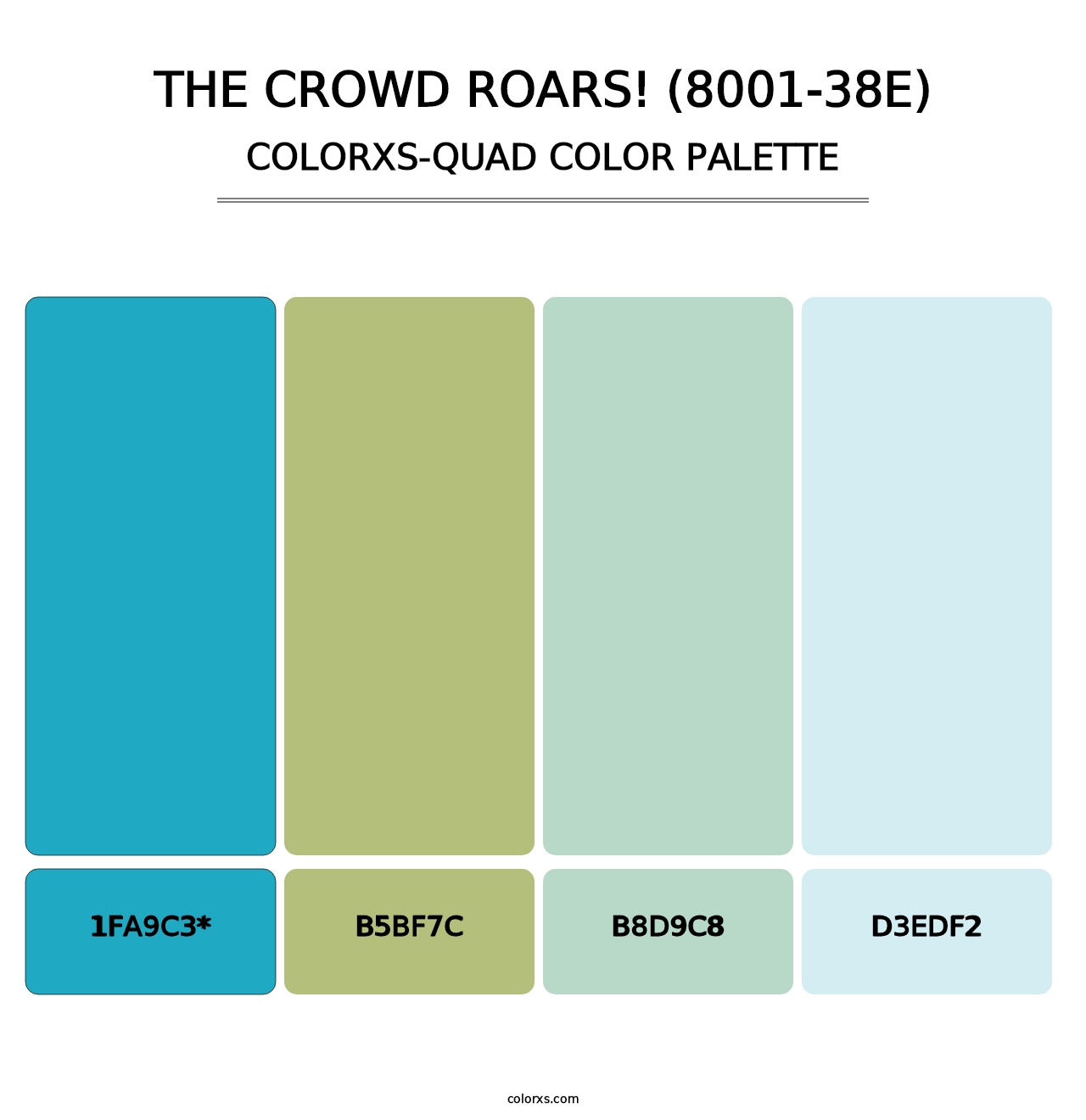 The Crowd Roars! (8001-38E) - Colorxs Quad Palette