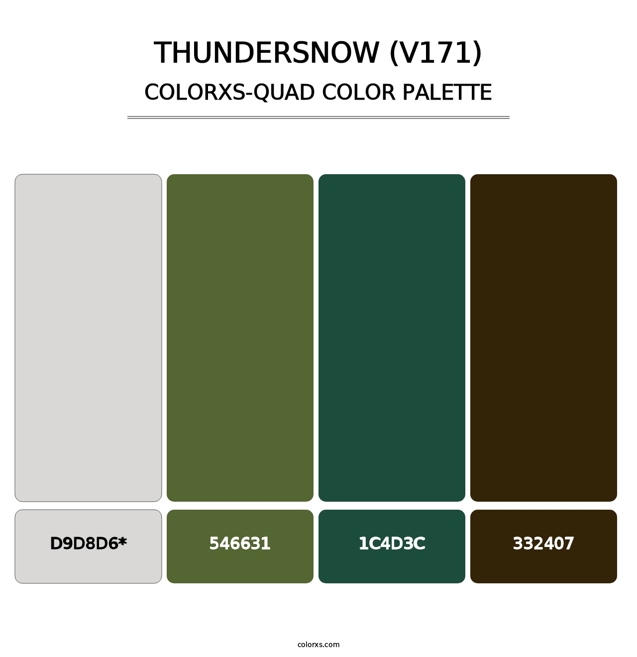 Thundersnow (V171) - Colorxs Quad Palette