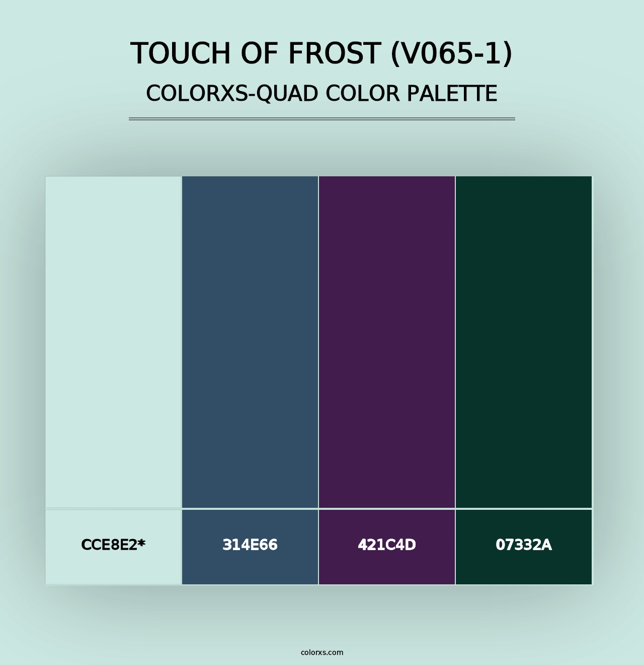 Touch of Frost (V065-1) - Colorxs Quad Palette