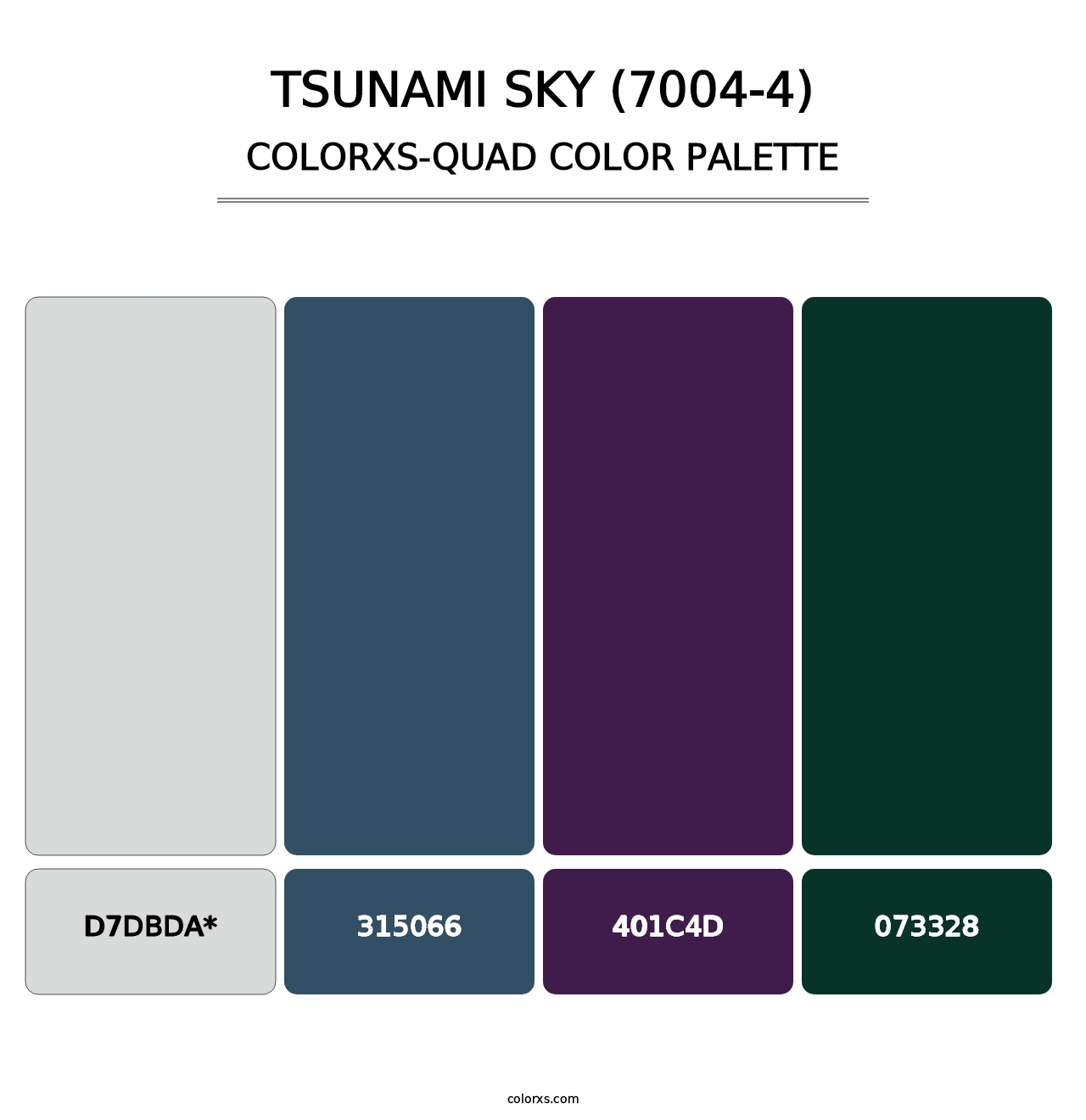 Tsunami Sky (7004-4) - Colorxs Quad Palette