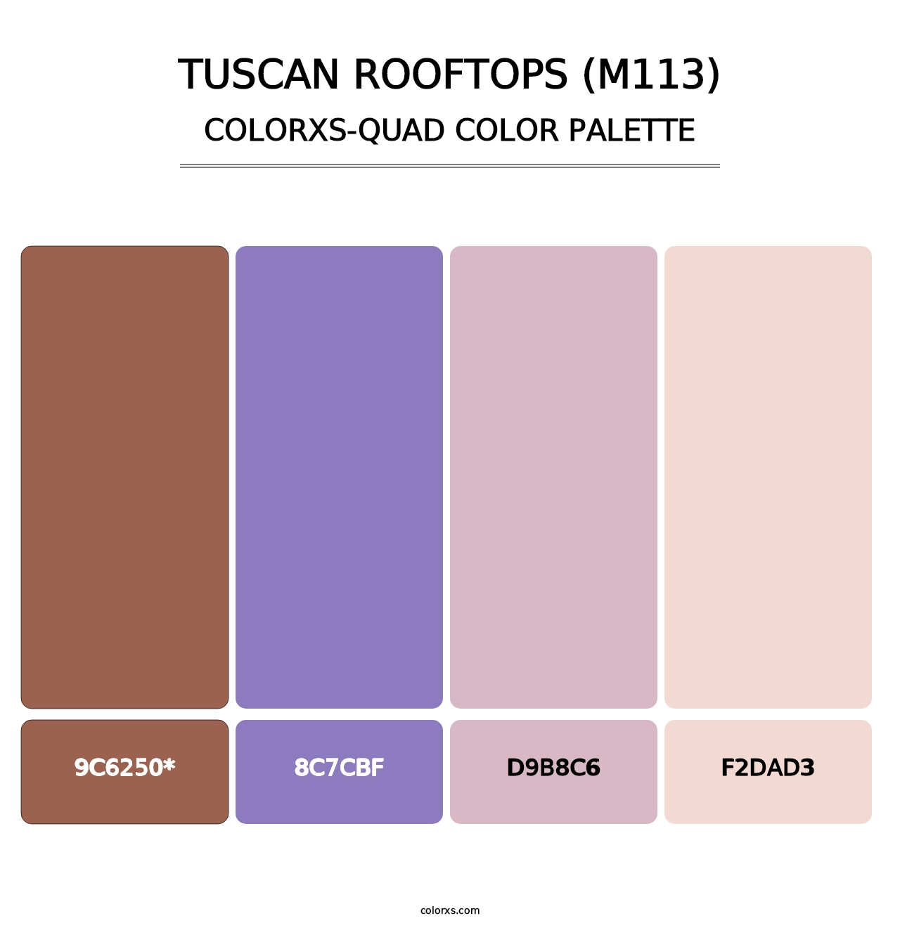 Tuscan Rooftops (M113) - Colorxs Quad Palette