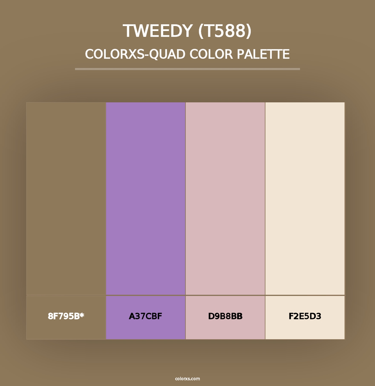 Tweedy (T588) - Colorxs Quad Palette