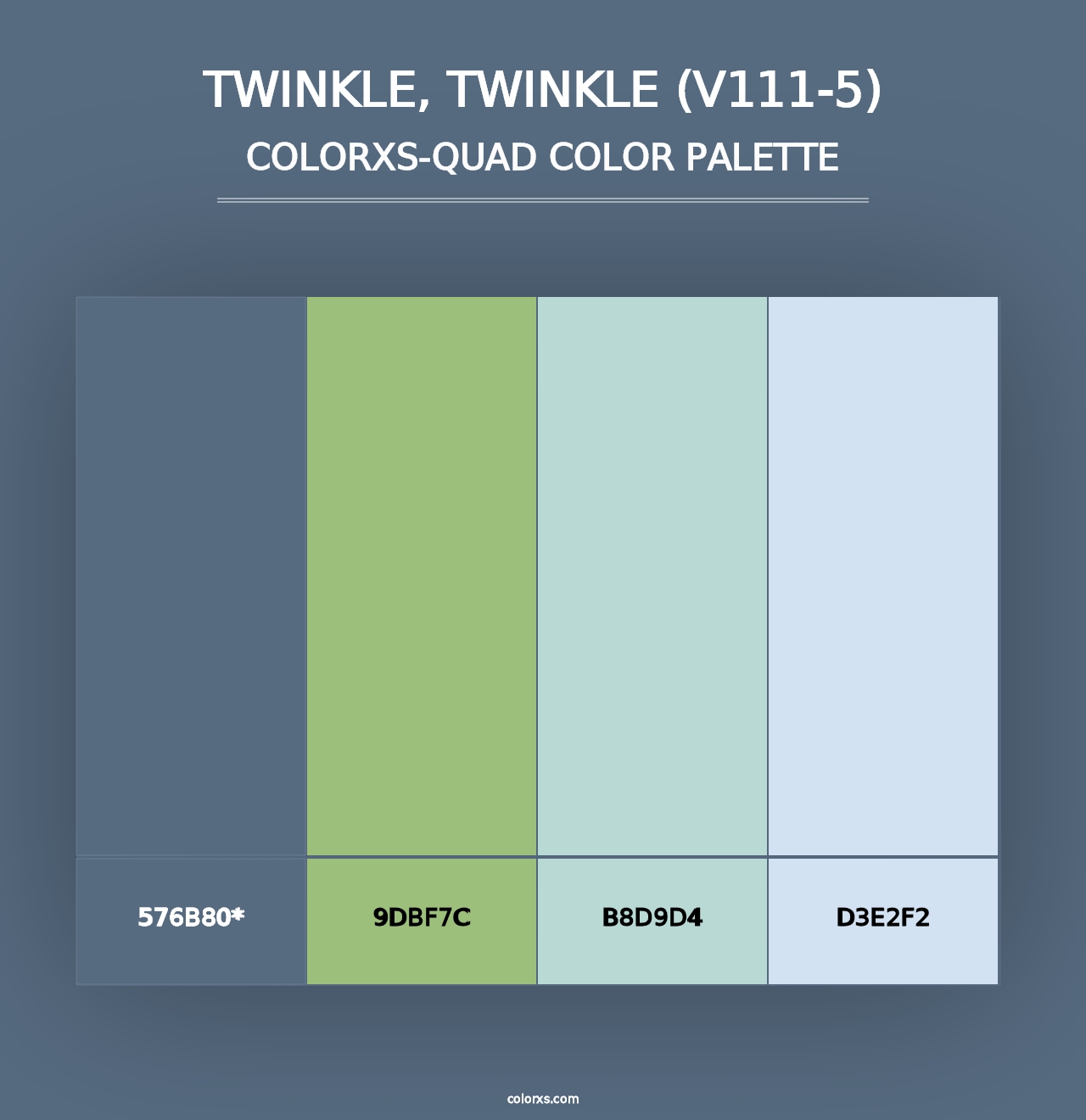 Twinkle, Twinkle (V111-5) - Colorxs Quad Palette