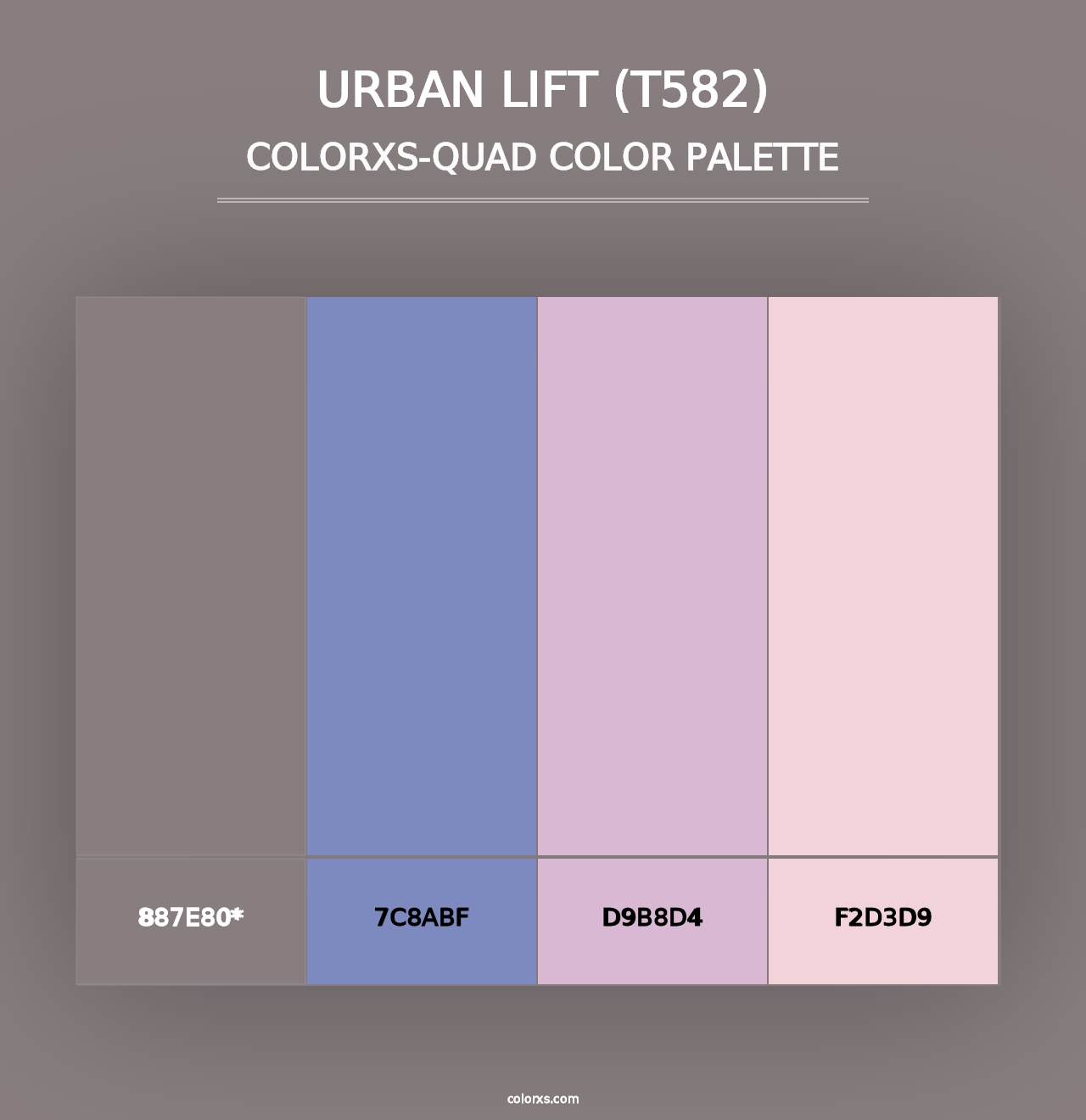 Urban Lift (T582) - Colorxs Quad Palette