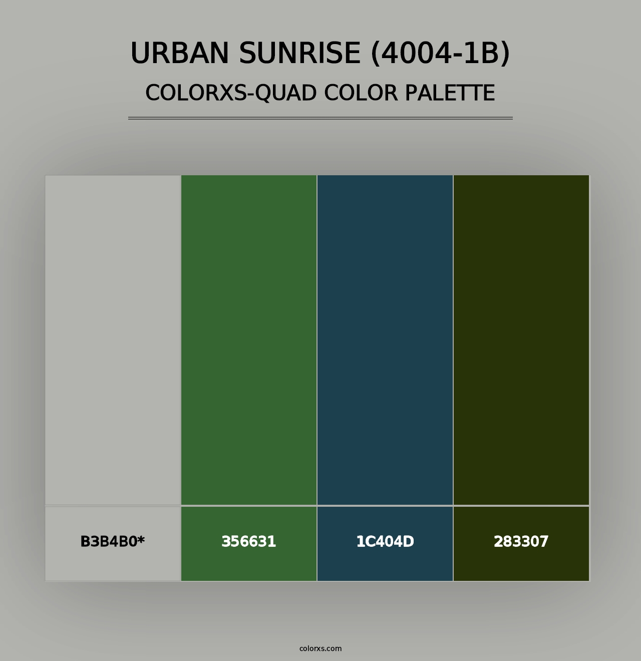 Urban Sunrise (4004-1B) - Colorxs Quad Palette