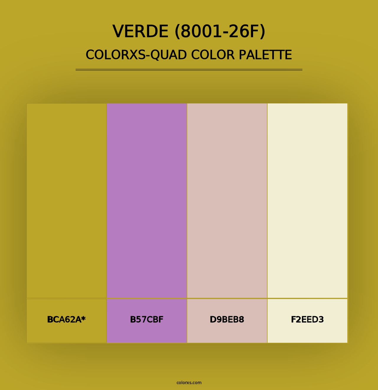 Verde (8001-26F) - Colorxs Quad Palette