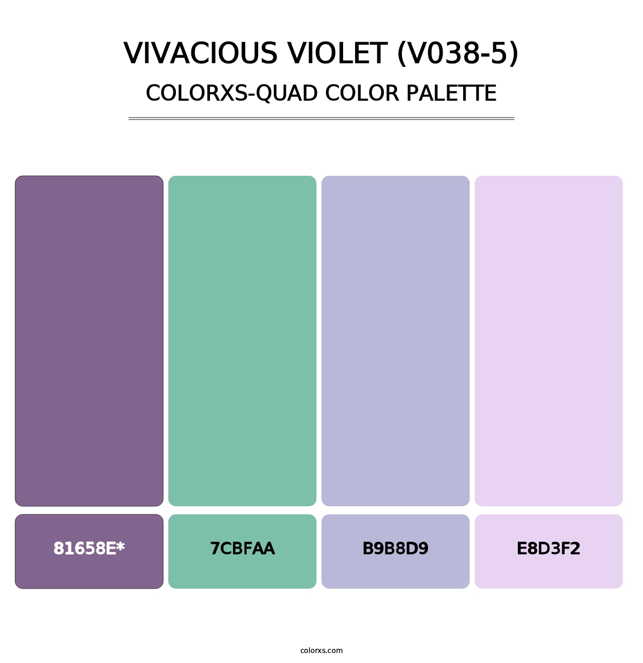 Vivacious Violet (V038-5) - Colorxs Quad Palette